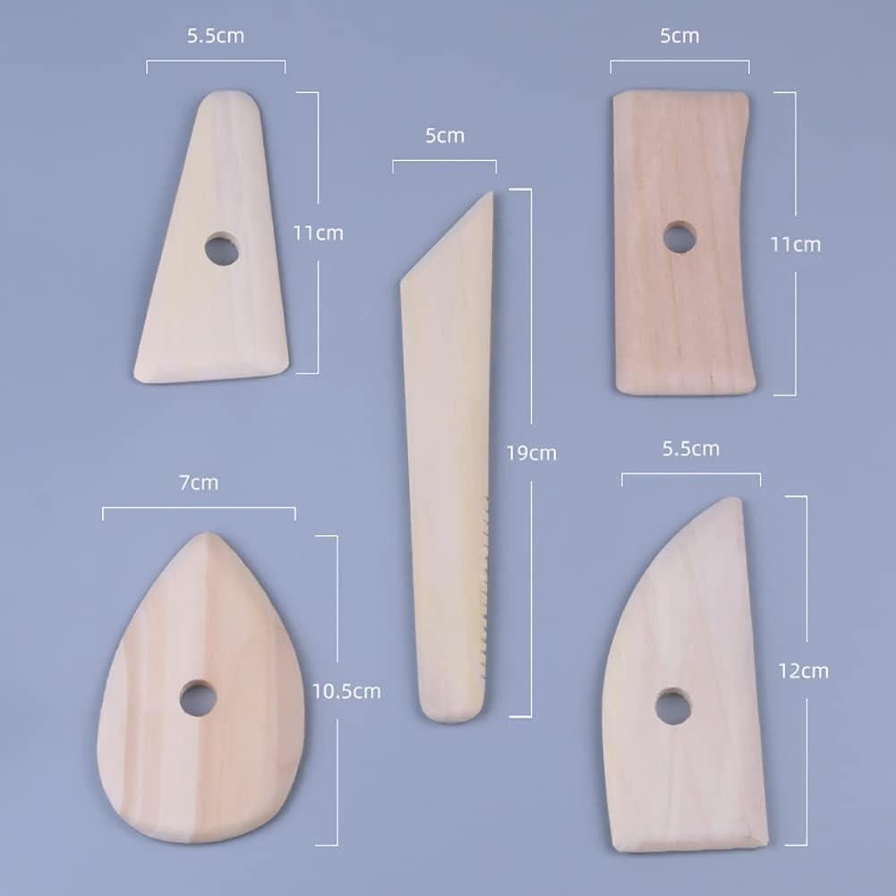 Juego de 5 Herramientas de Escultura de Arcilla WLngtv