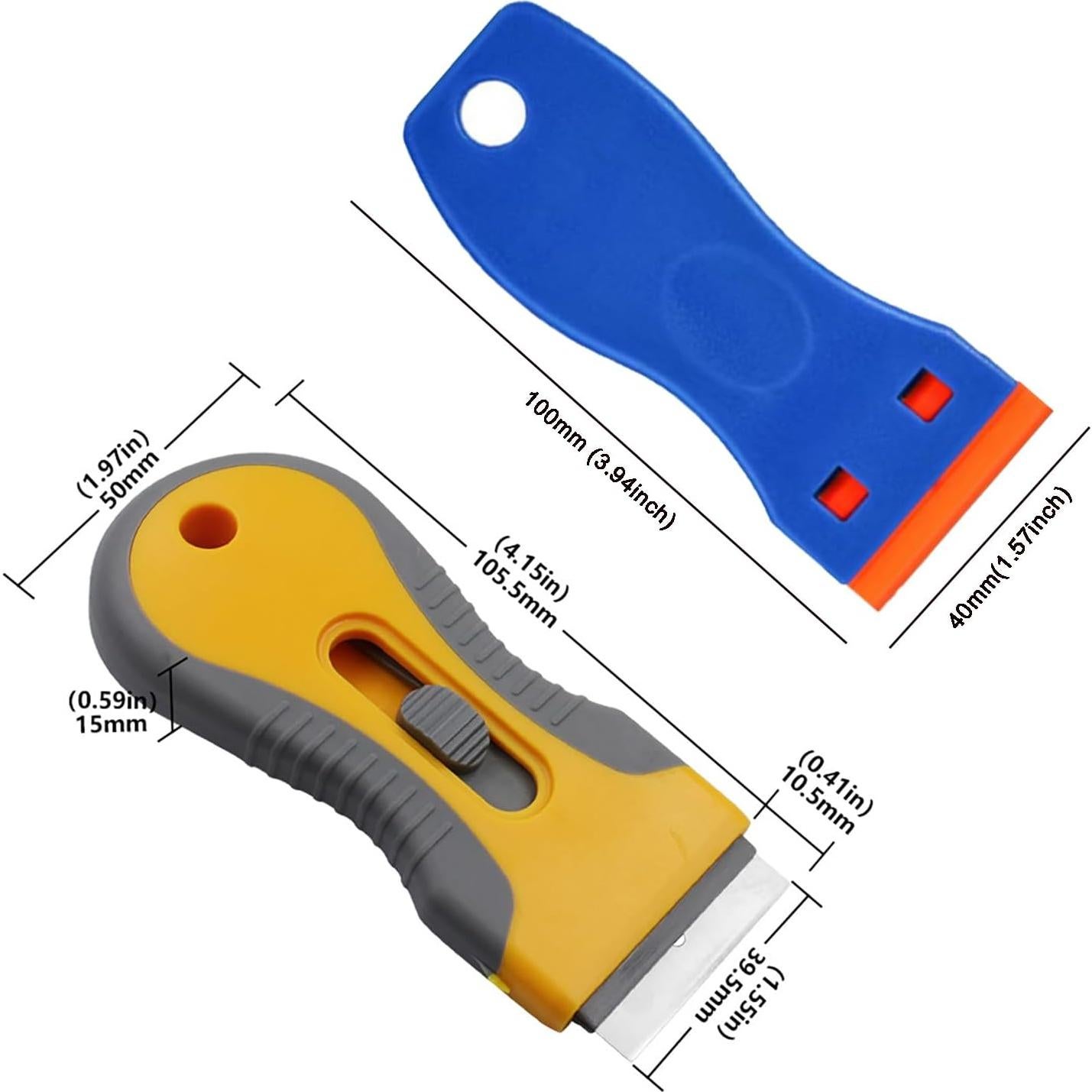 Raspador de Cuchillas de Afeitar Wanlvkang con 2 Raspadores y 30 Cuchillas