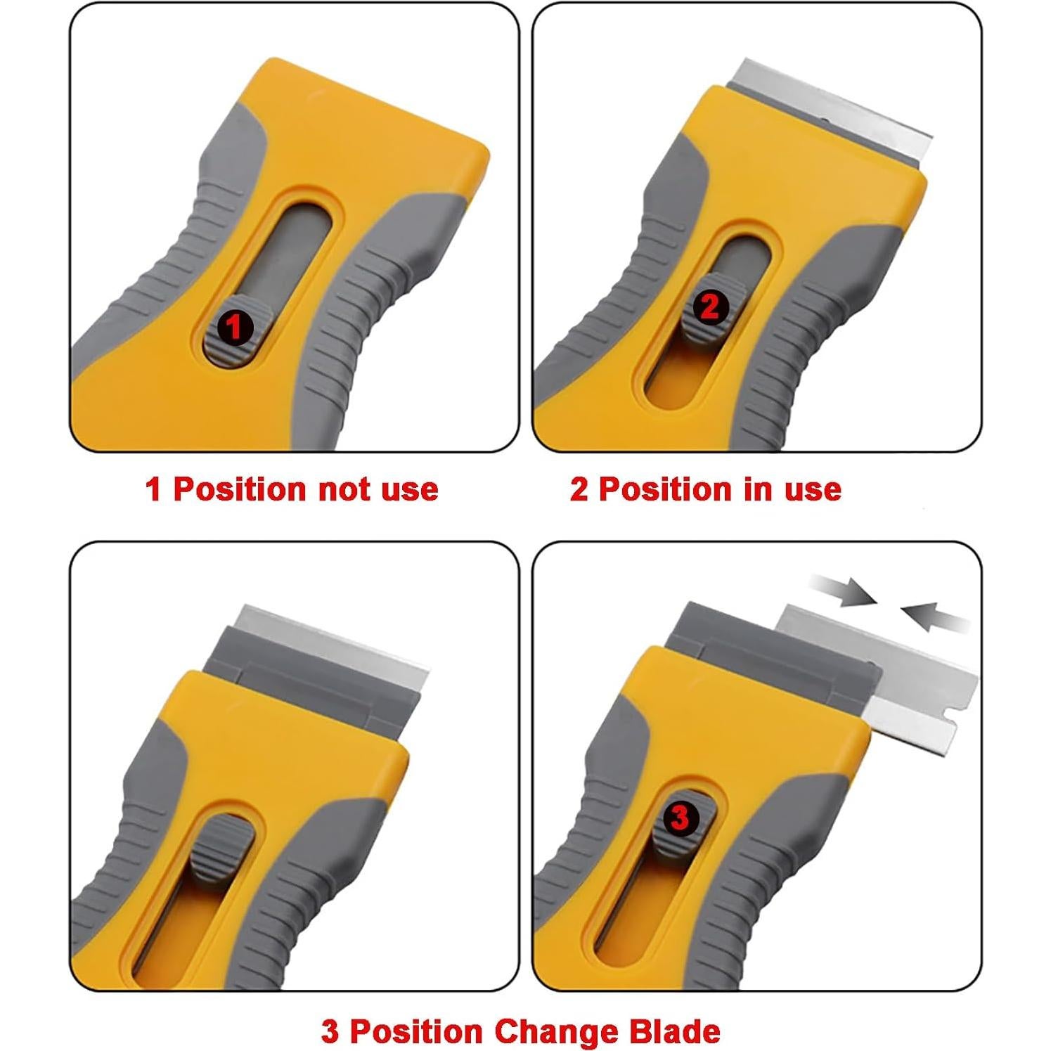 Raspador de Cuchillas de Afeitar Wanlvkang con 2 Raspadores y 30 Cuchillas