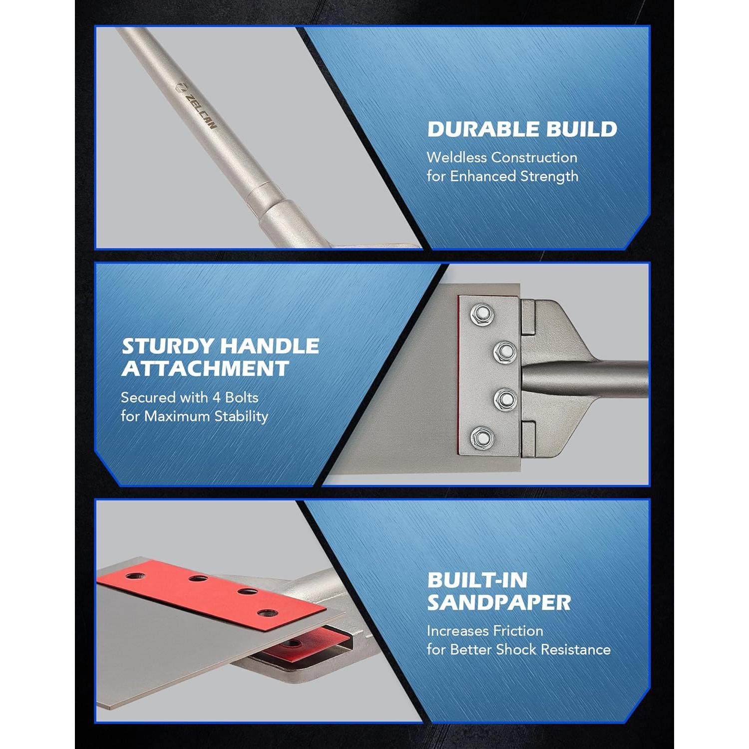 Raspador de Suelo SDS Max ZELCAN 15.24 cm Mango Largo