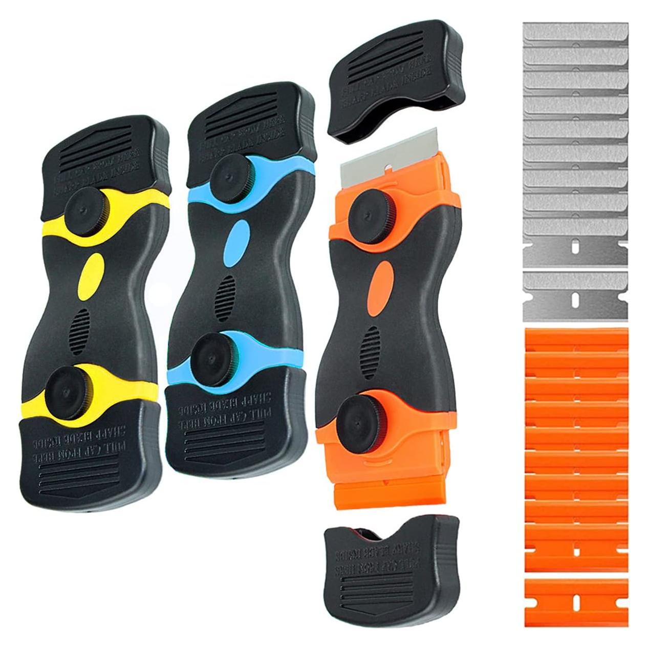 Juego de raspadores de doble filo PAFOWO con 20 cuchillas