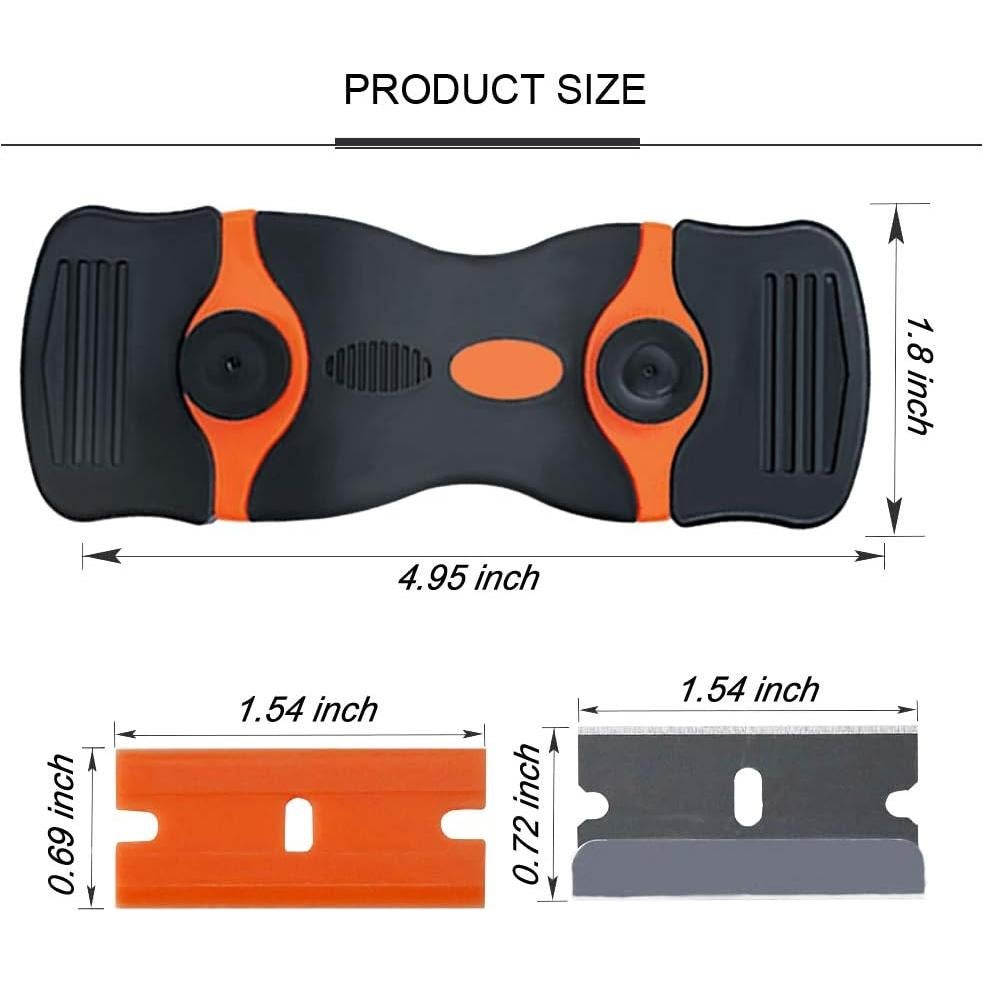 Juego de raspadores de doble filo PAFOWO con 20 cuchillas