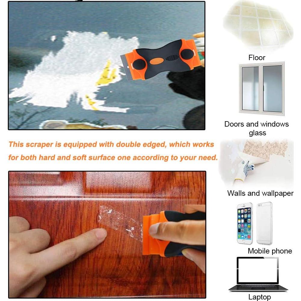 Juego de raspadores de doble filo PAFOWO con 20 cuchillas