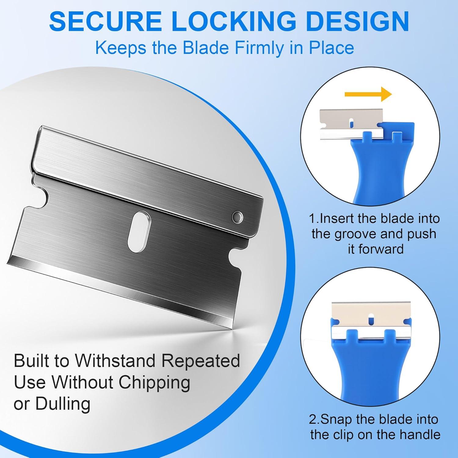 Kit de limpieza para estufas de vidrio Enhon con raspador y almohadillas