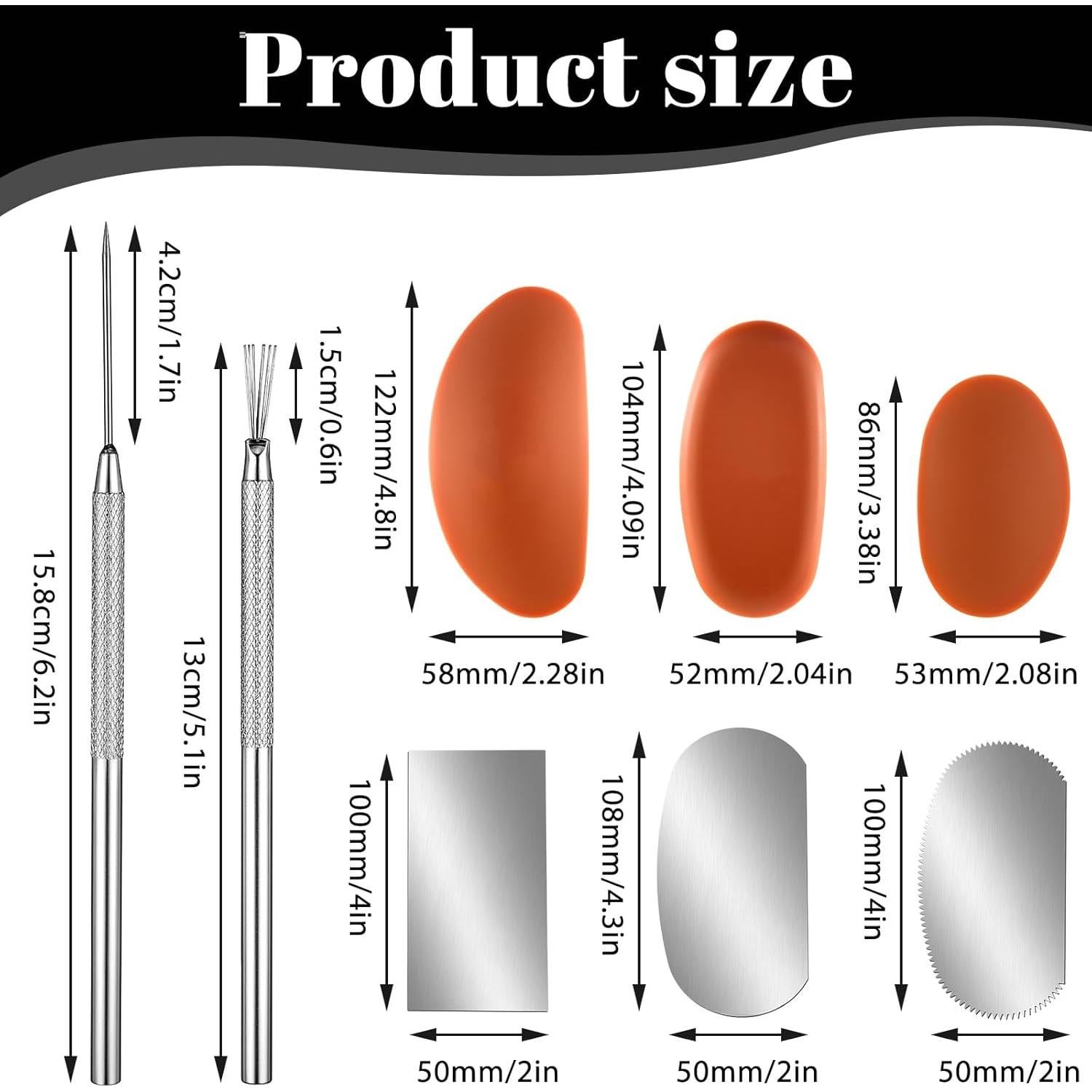 Juego de Herramientas de Escultura de Arcilla Skrfren - 8 Piezas