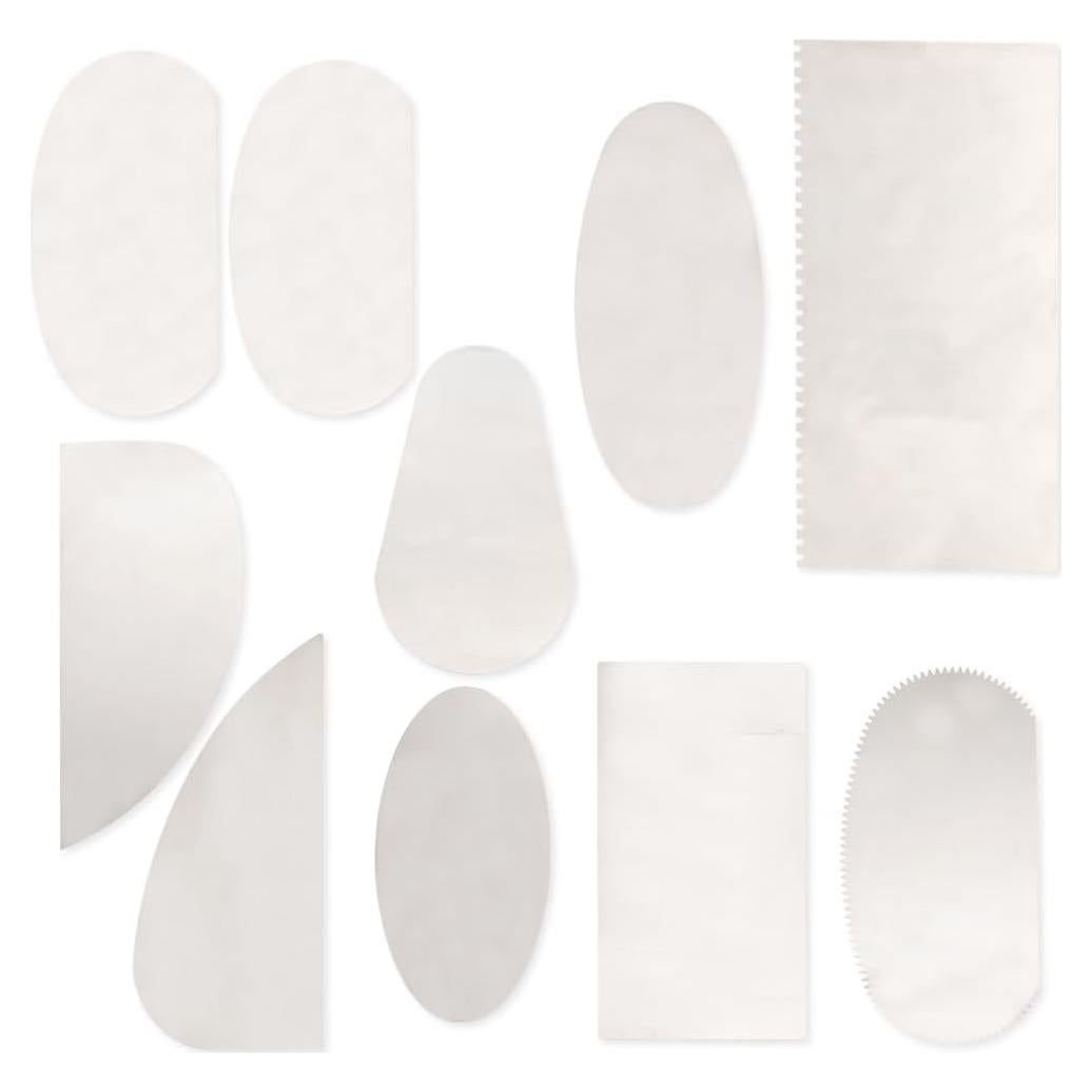 Juego de 10 Herramientas de Cerámica Acero Inoxidable LIUZONGIN