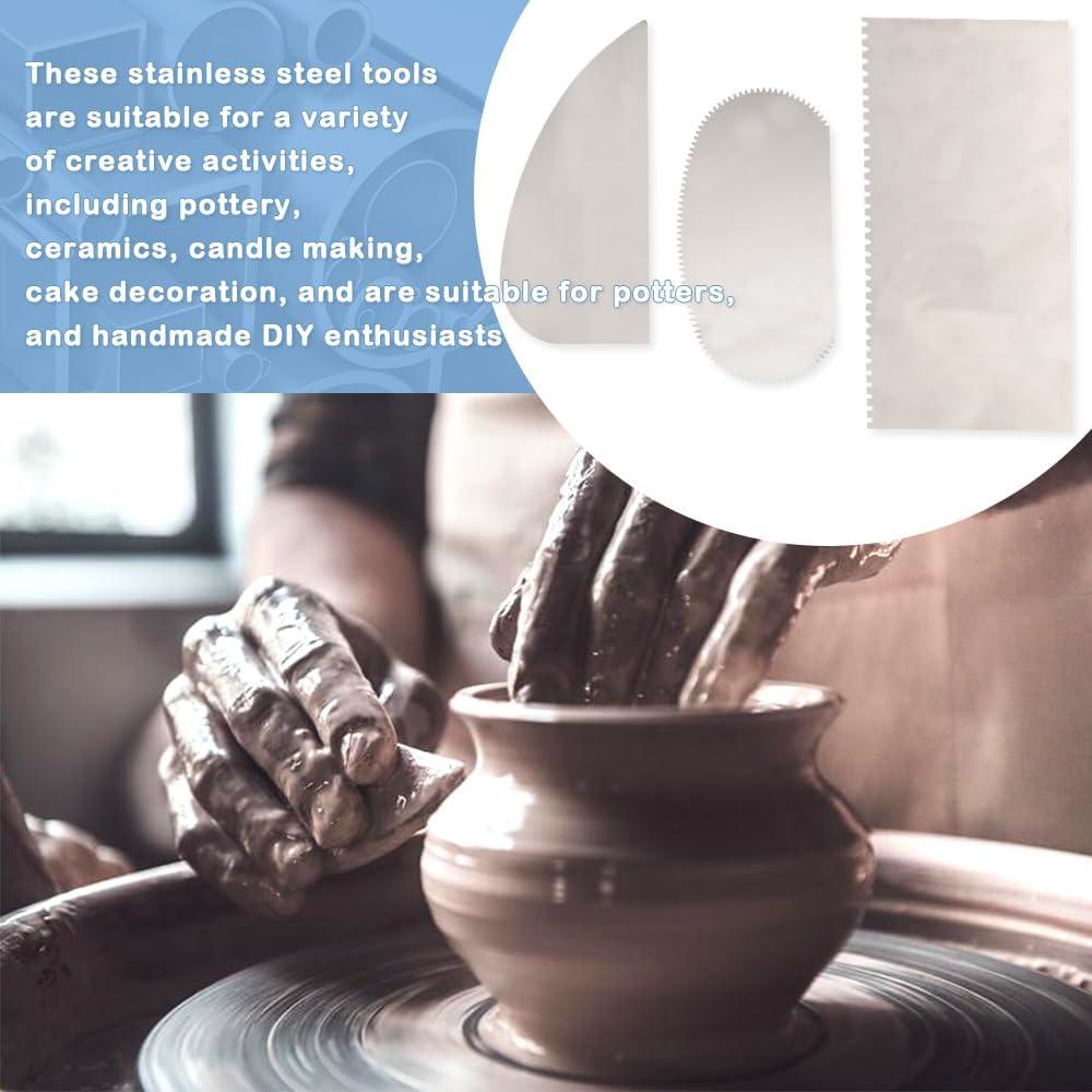 Juego de 10 Herramientas de Cerámica Acero Inoxidable LIUZONGIN