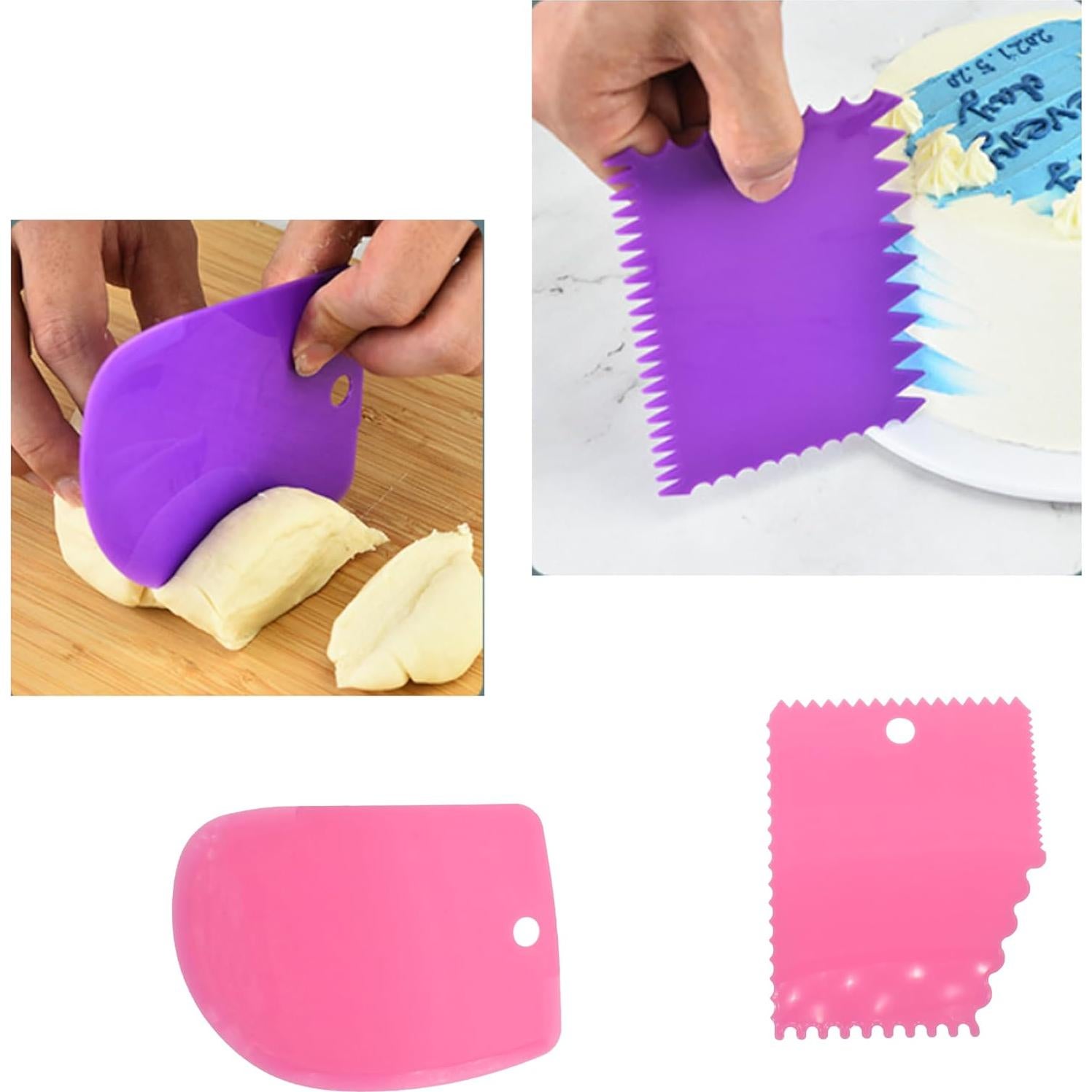 Juego de Raspadores de Arcilla FDXGYH 6 Piezas Rosa