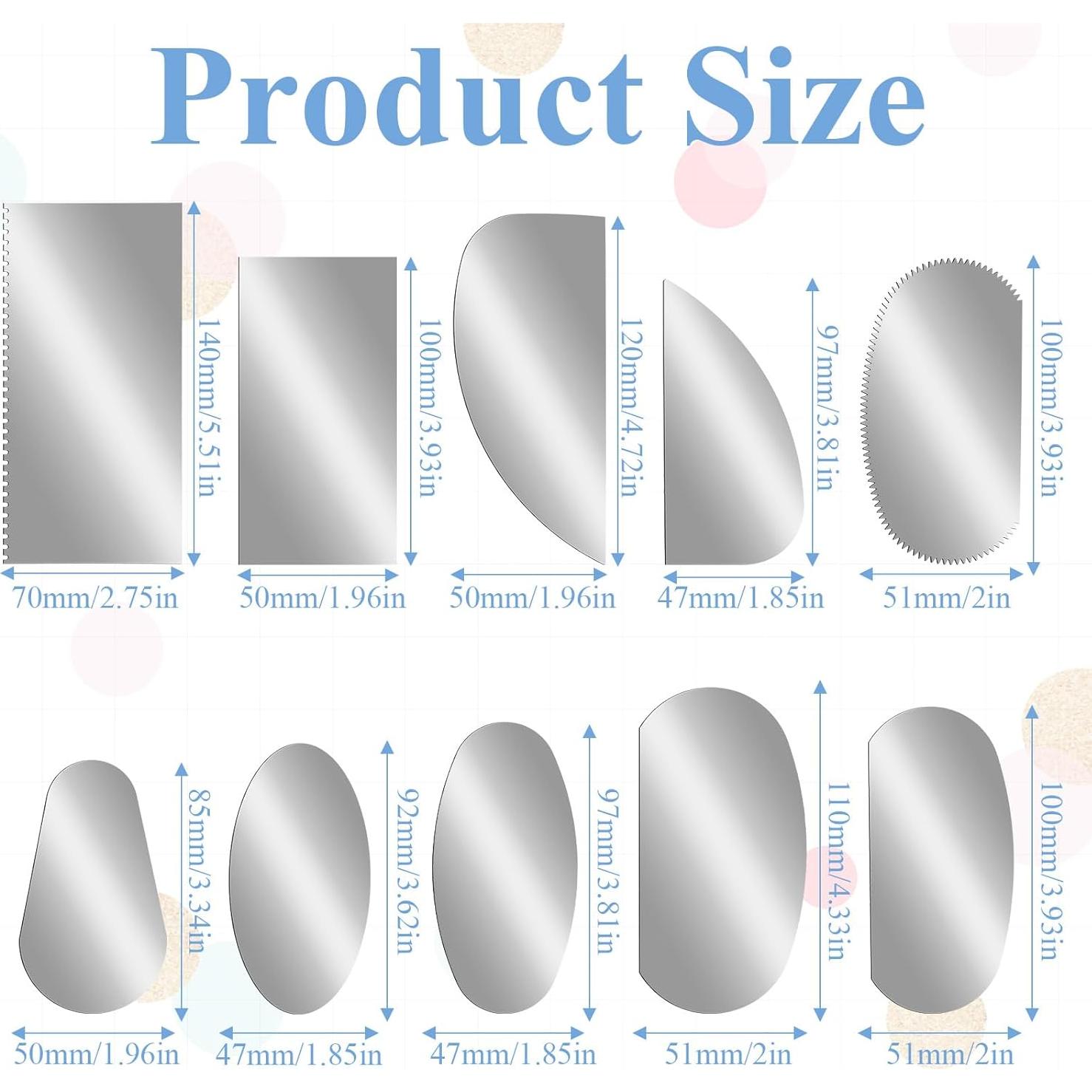 Set de 10 Herramientas de Cerámica de Acero Inoxidable para Arcilla