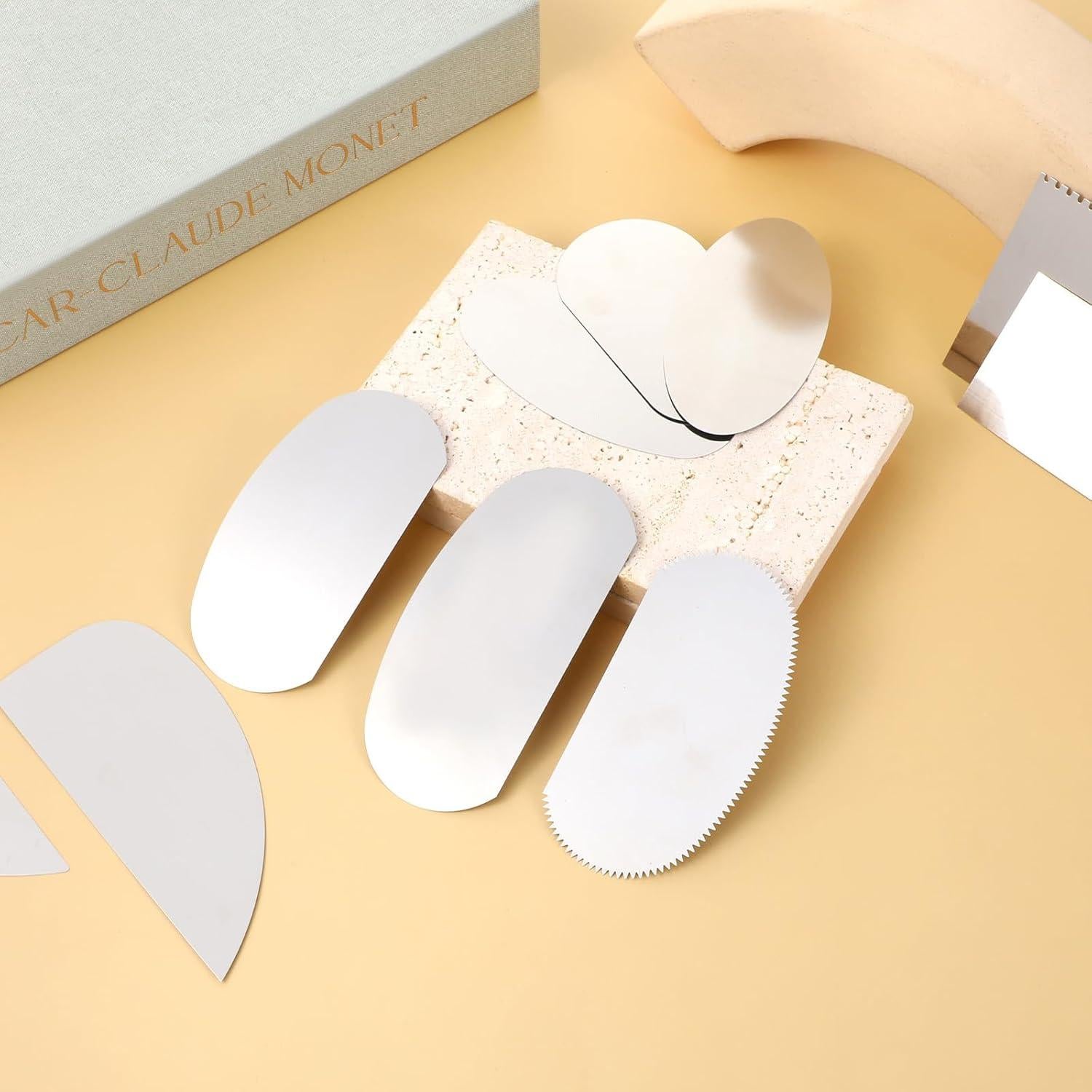 Set de 10 Herramientas de Cerámica de Acero Inoxidable para Arcilla