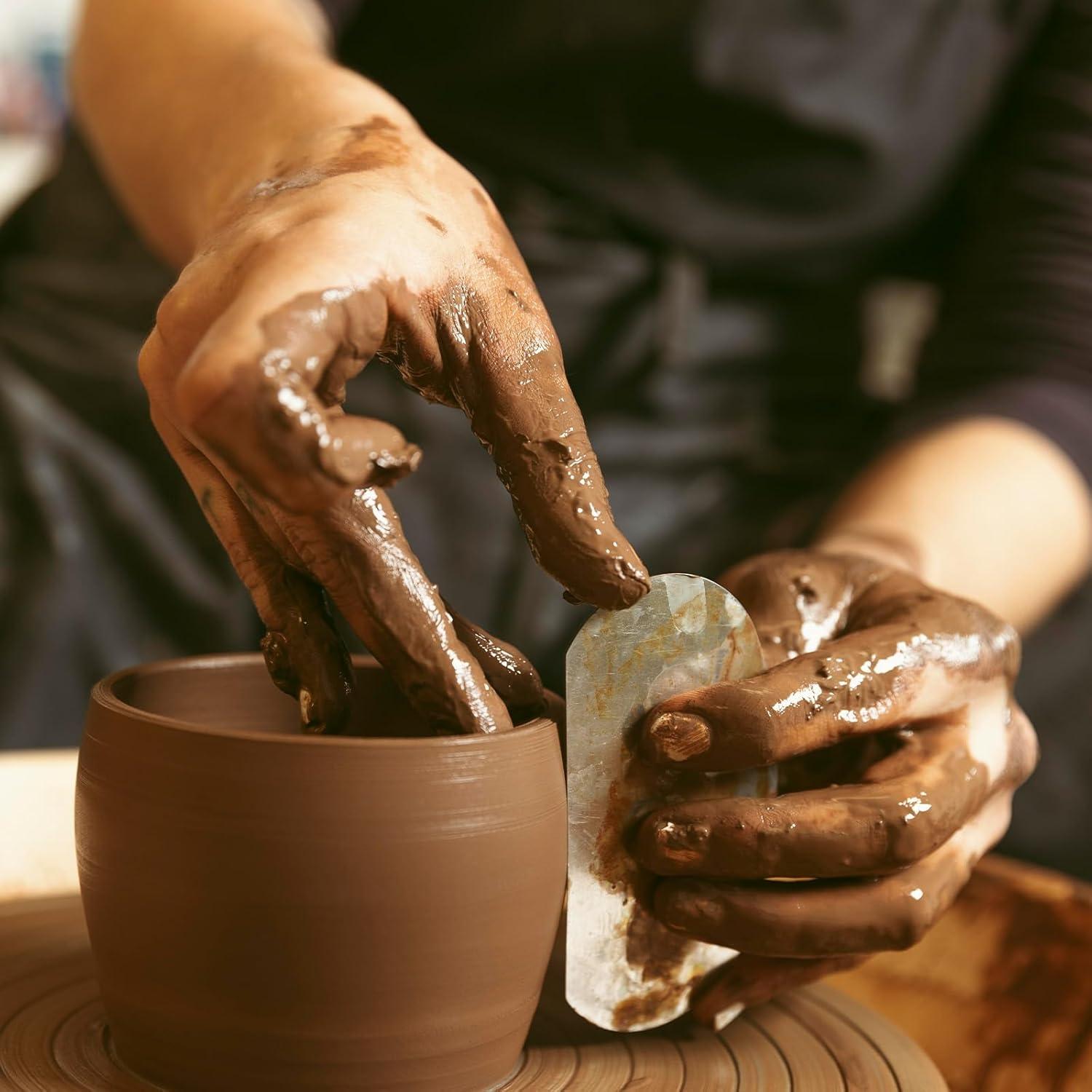 Set de 10 Herramientas de Cerámica de Acero Inoxidable para Arcilla