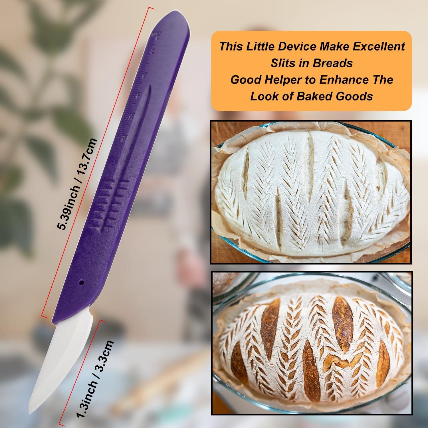 Cortador de Pan KUNIFU de Cerámica con Funda Protectora