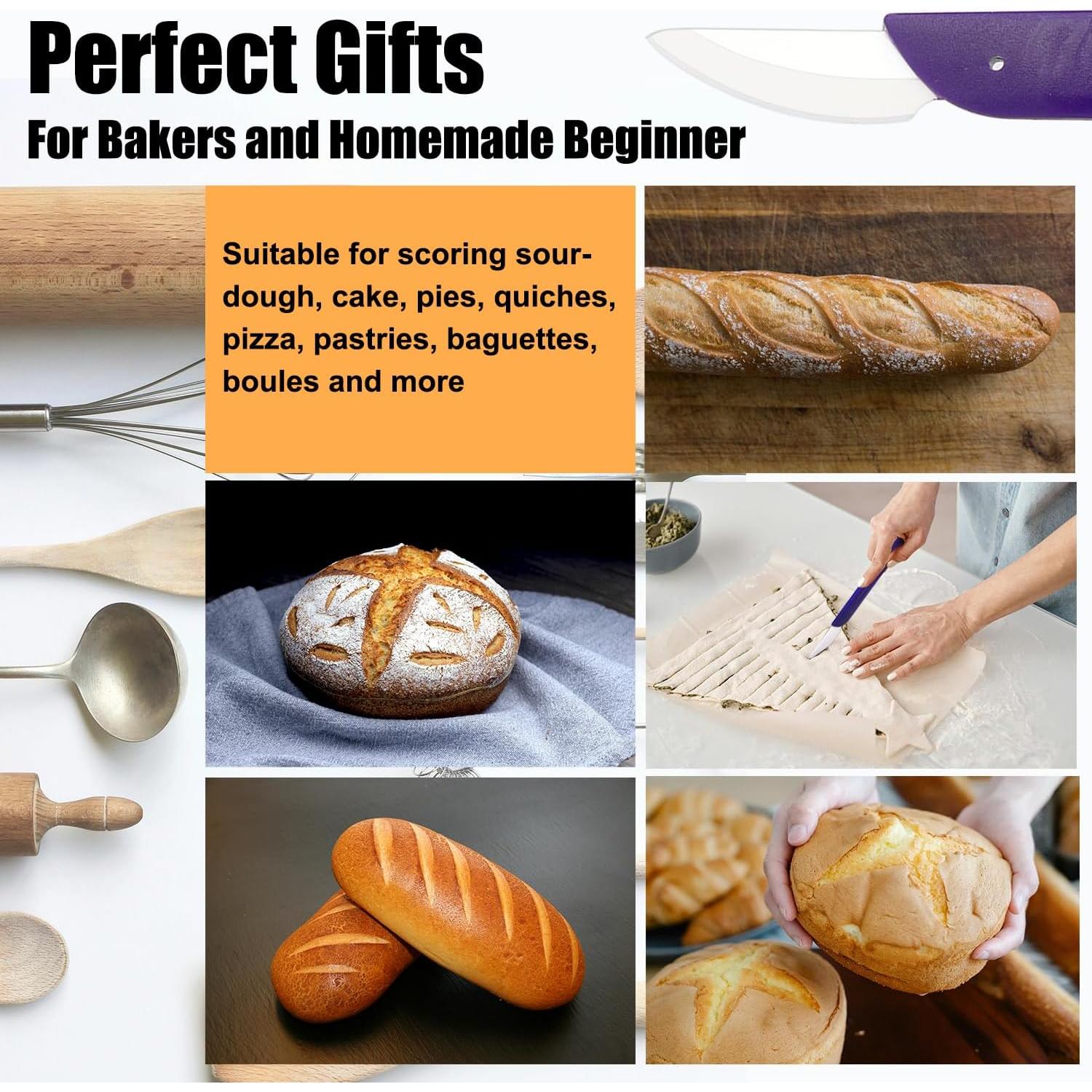 Cortador de Pan KUNIFU de Cerámica con Funda Protectora