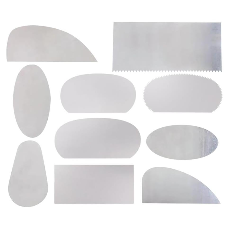 Raspadores de Arcilla GSHLLO 10 Pcs Acero Inoxidable