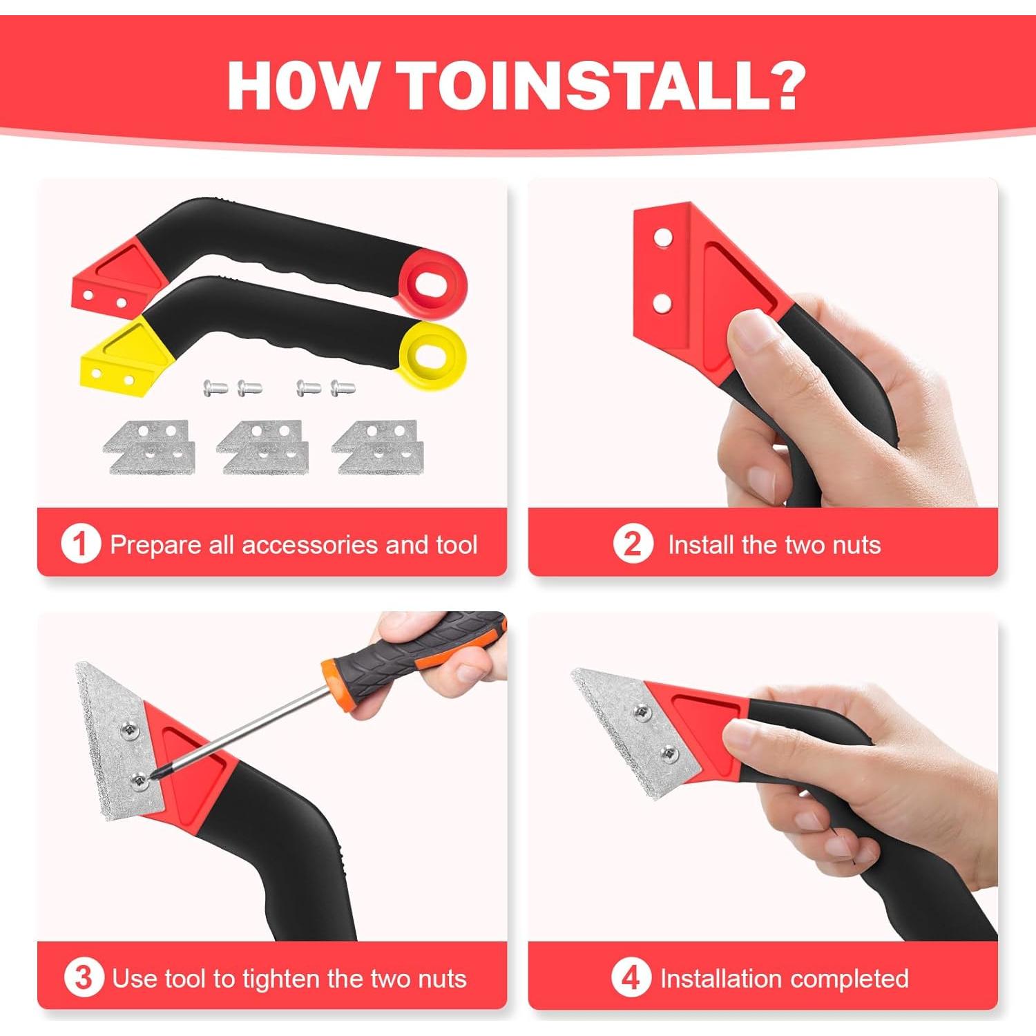 Kit de Herramientas para Remoción de Lechada Ywmoml 11 Piezas