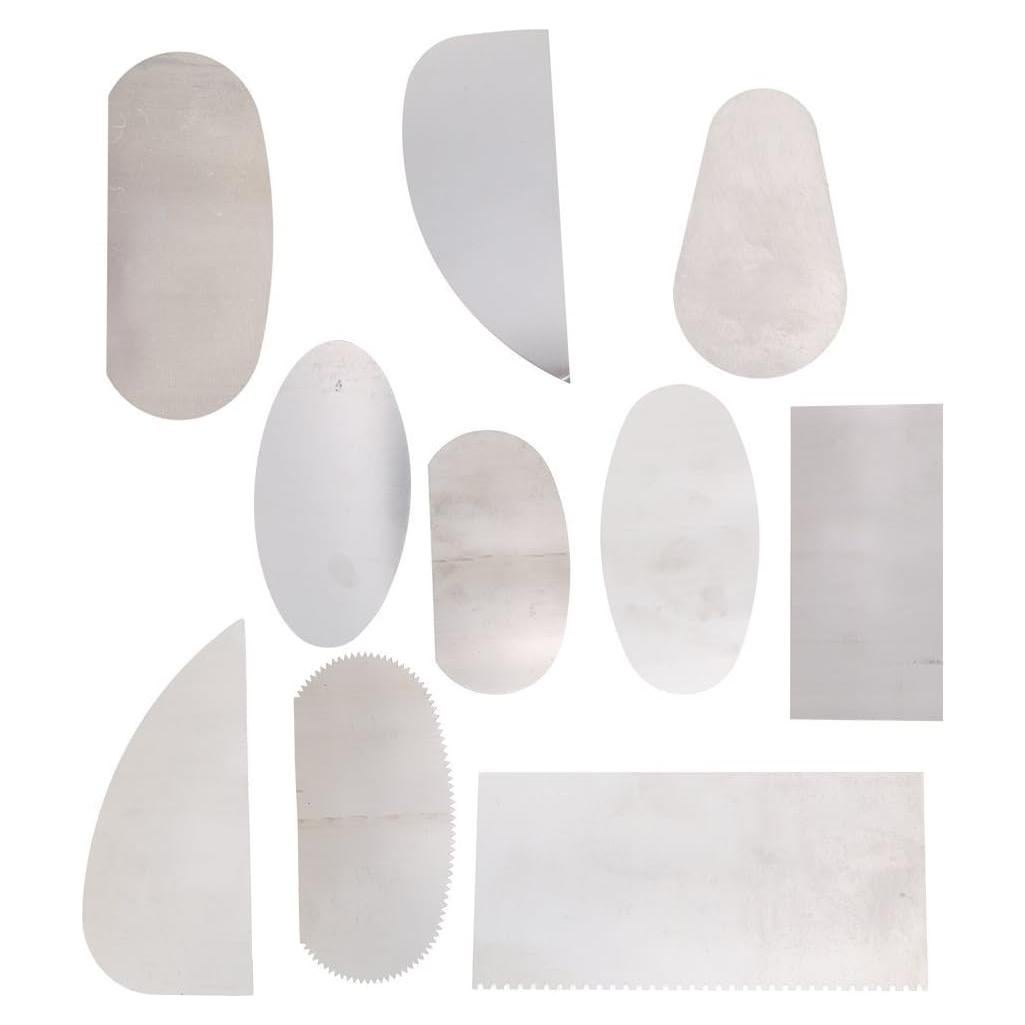 Raspadores de Acero Inoxidable COMIART para Cerámica y Arcilla - 10 Piezas