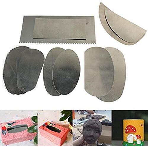 Raspadores de Acero Inoxidable COMIART para Cerámica y Arcilla - 10 Piezas