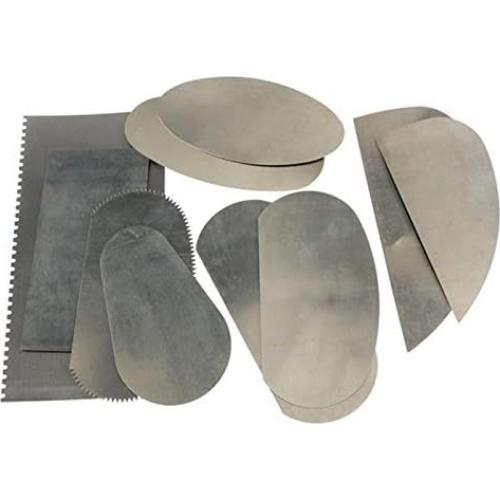 Raspadores de Acero Inoxidable COMIART para Cerámica y Arcilla - 10 Piezas