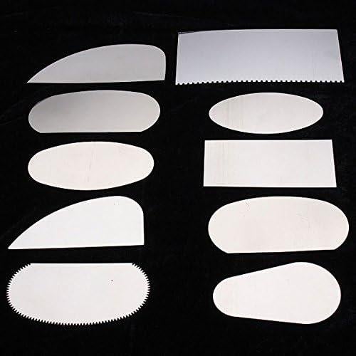 Raspadores de Acero Inoxidable COMIART para Cerámica y Arcilla - 10 Piezas