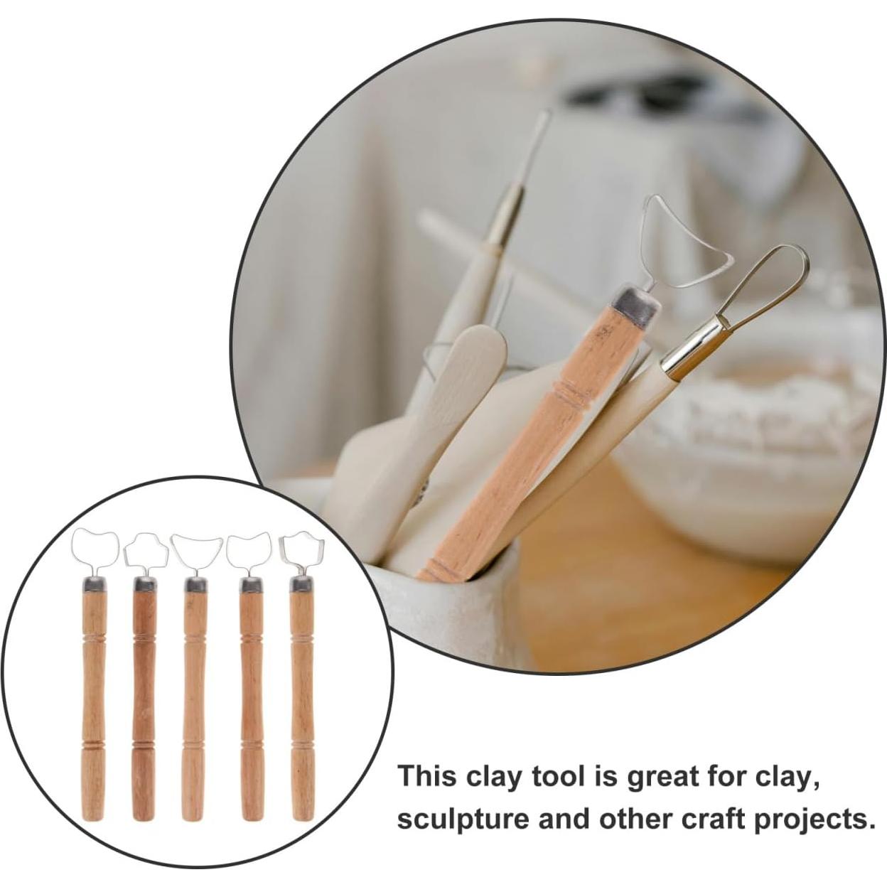 Juego de 5 Herramientas de Escultura en Arcilla HOODANCOS