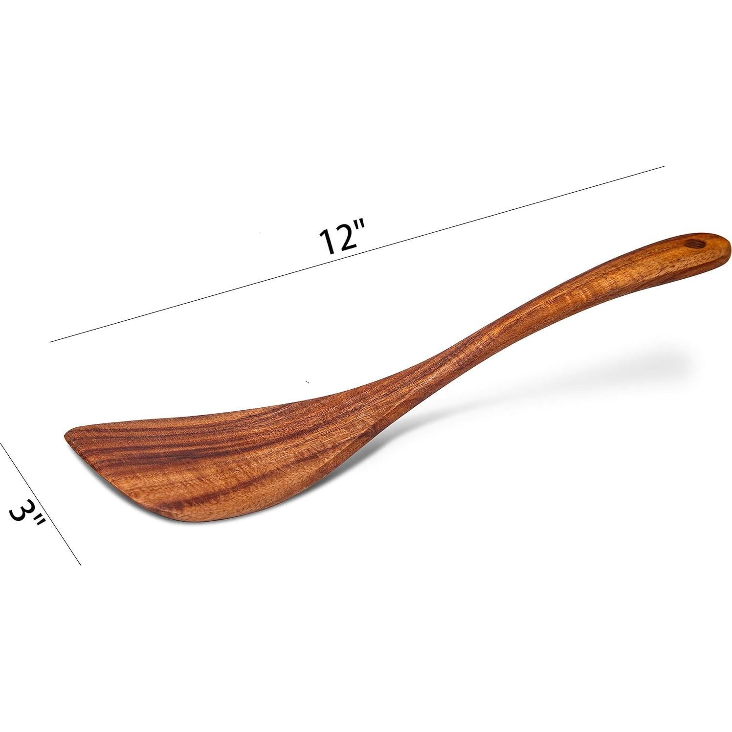 Espátula de Madera de Acacia Jilla-hla 30.48 cm Antiadherente