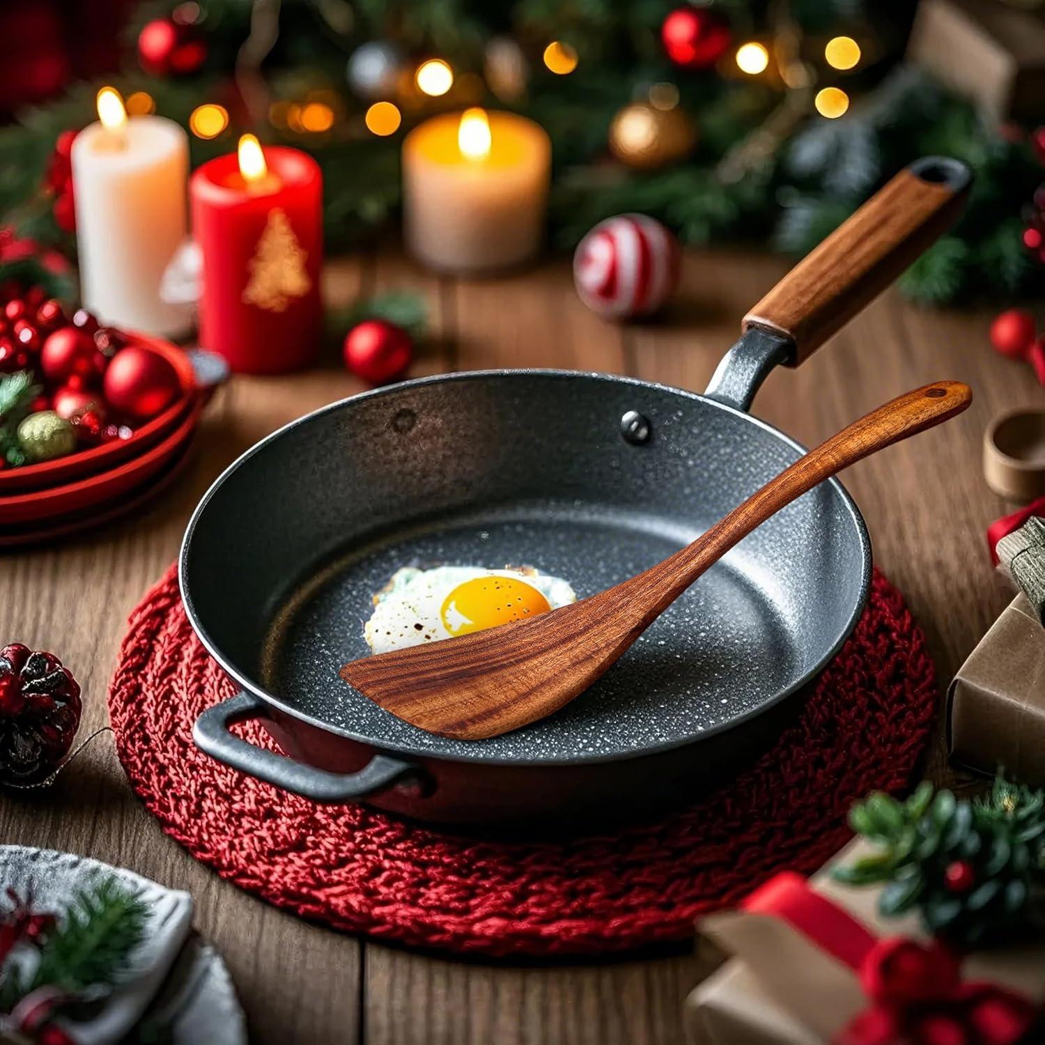 Espátula de Madera de Acacia Jilla-hla 30.48 cm Antiadherente