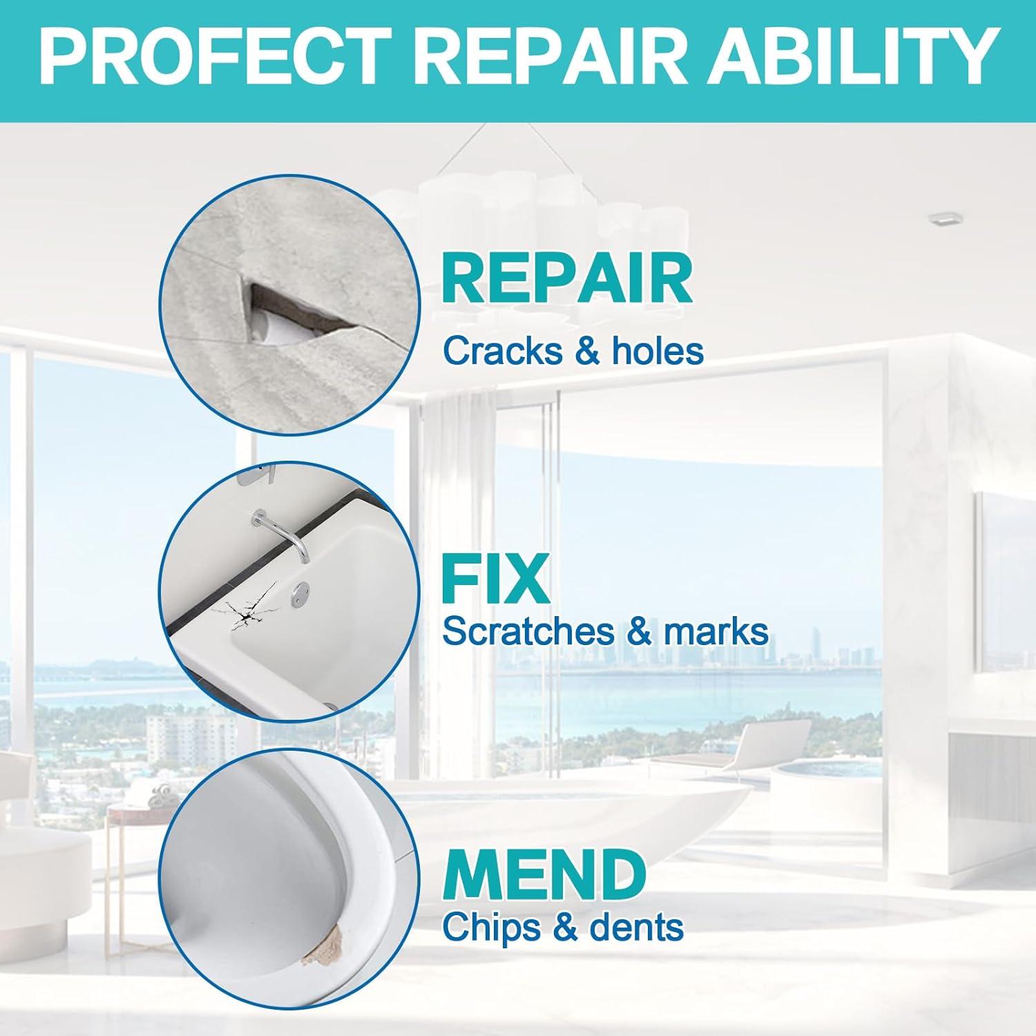 Kit de Reparación de Porcelana Paistely - 50g x 2, Impermeable