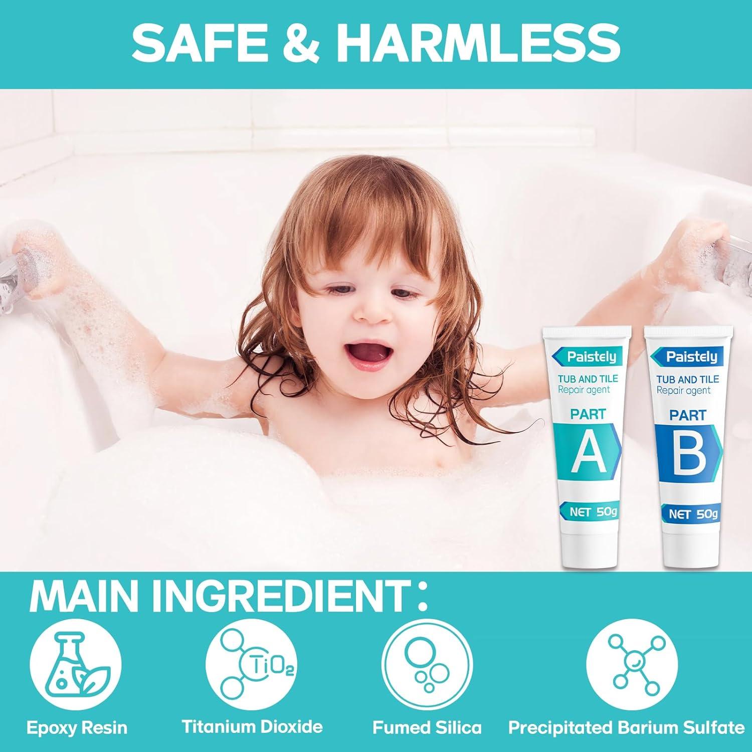 Kit de Reparación de Porcelana Paistely - 50g x 2, Impermeable