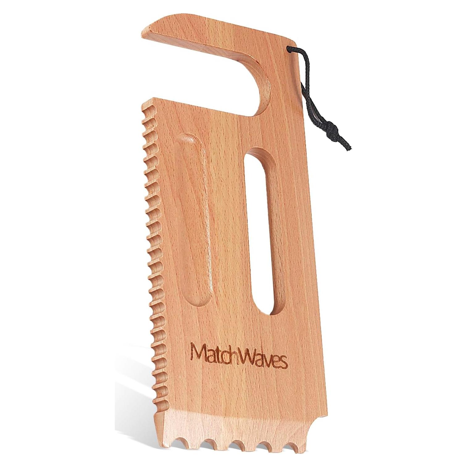 Raspador de Parrilla de Madera Matchwaves - Limpieza Segura y Eficaz