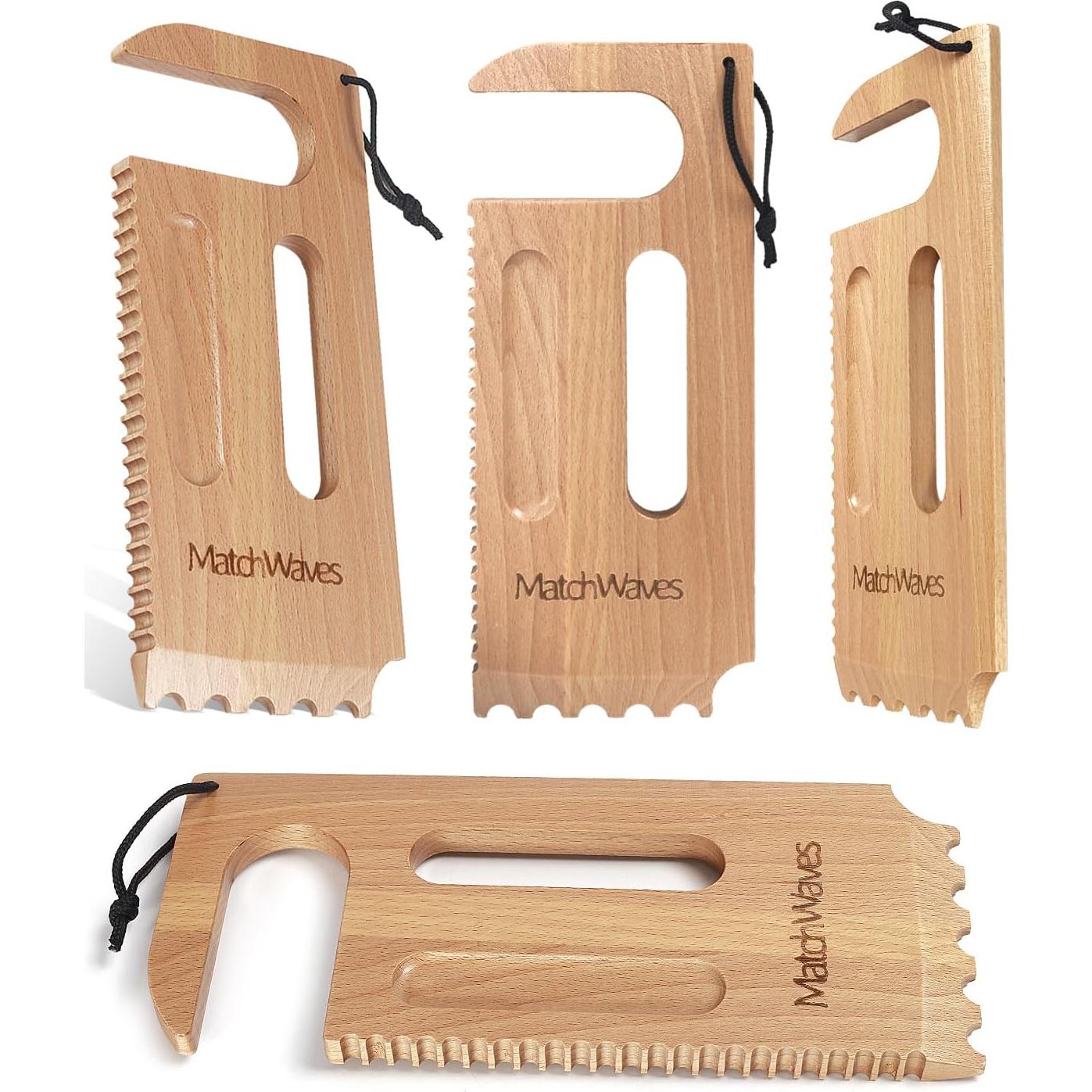 Raspador de Parrilla de Madera Matchwaves - Limpieza Segura y Eficaz