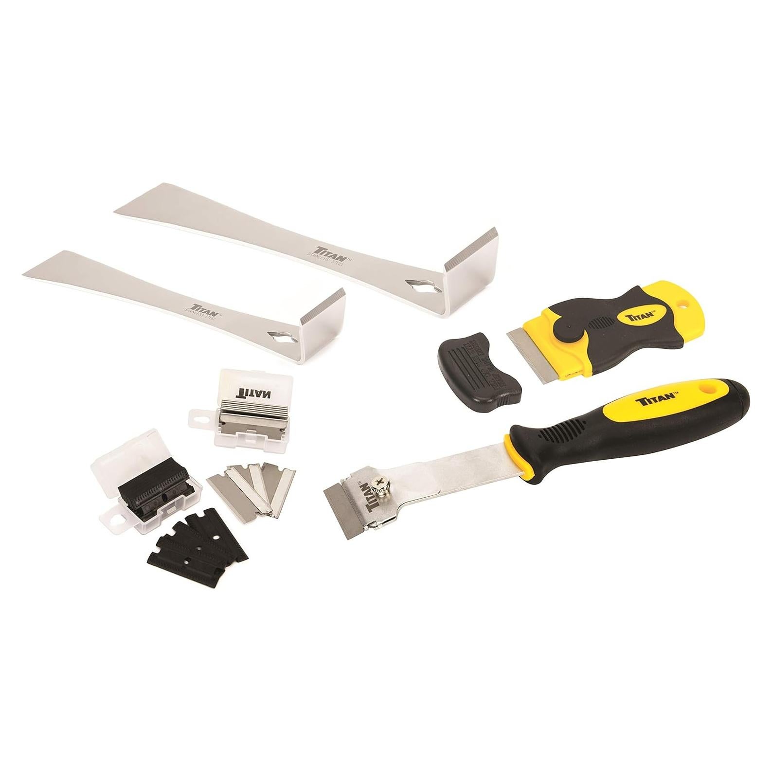 Juego de Raspadores Titan 59400 - 4 Piezas y 42 Cuchillas