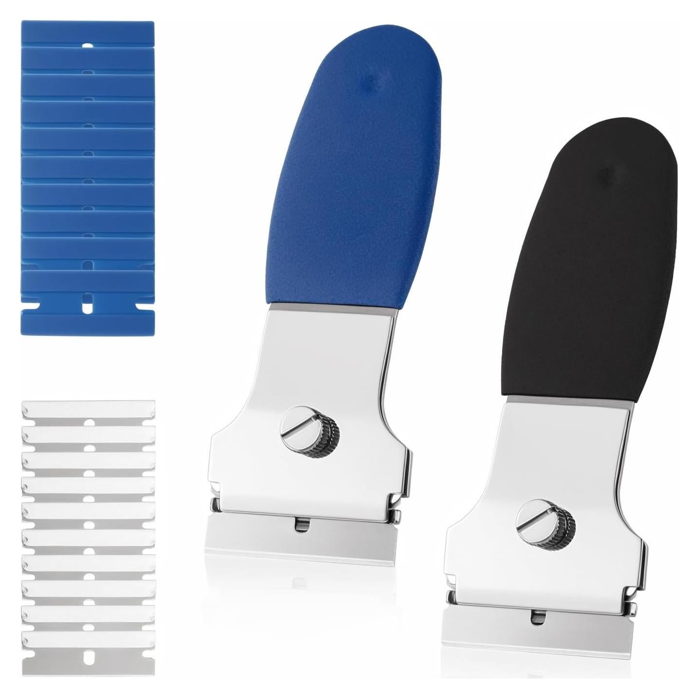 Juego de 2 Raspadores Rechabite con 20 Cuchillas para Limpieza