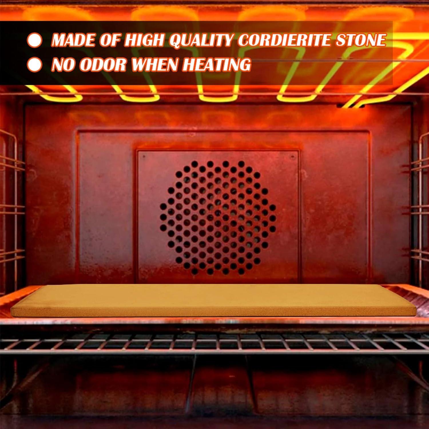 Piedra para Pizza Cerámica COYMOS 38x30 cm Resistente al Calor