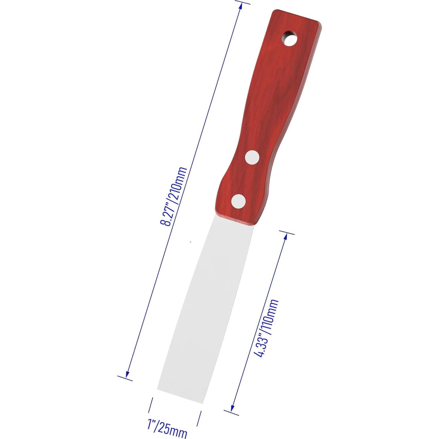 Espátula de Acero Inoxidable FOCMKEAS 2PCS 21cm 1" Ancho