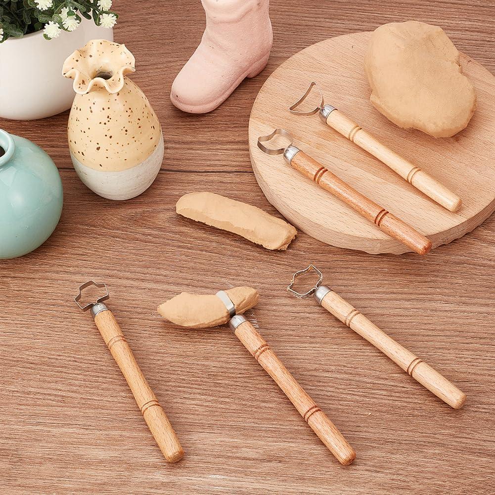 Kit de Herramientas de Escultura OLYCRAFT 5 Pcs de Madera