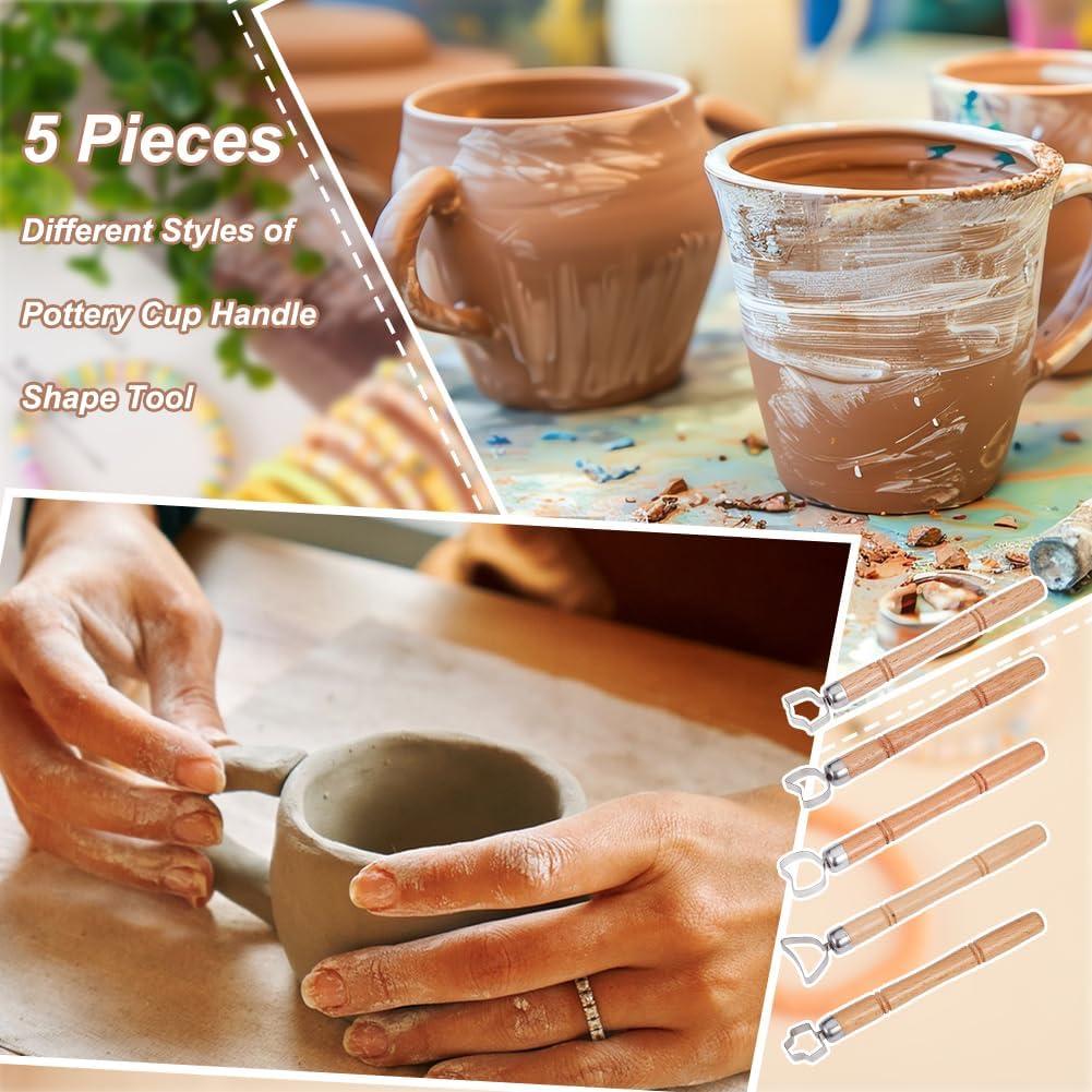 Kit de Herramientas de Escultura OLYCRAFT 5 Pcs de Madera