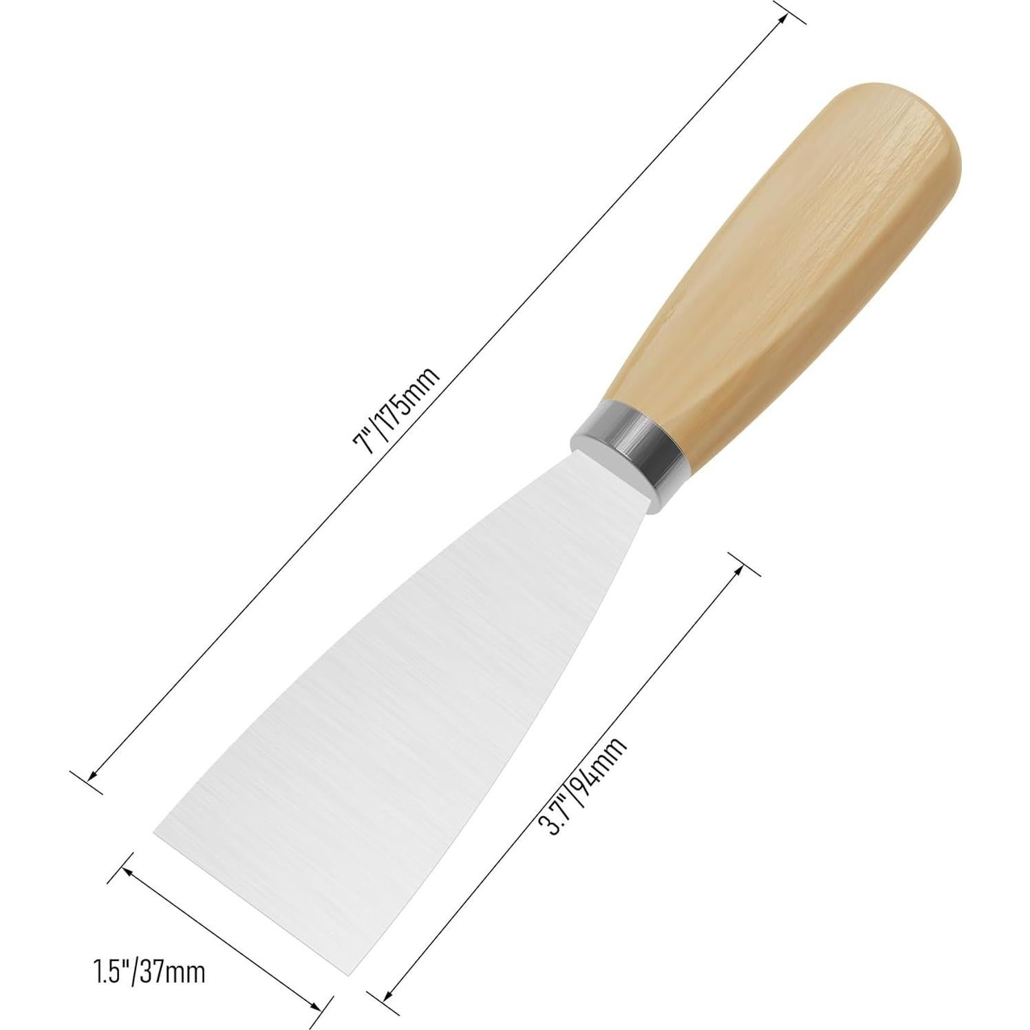 Espátula de Metal FOCMKEAS 180mm x 38mm para Masilla