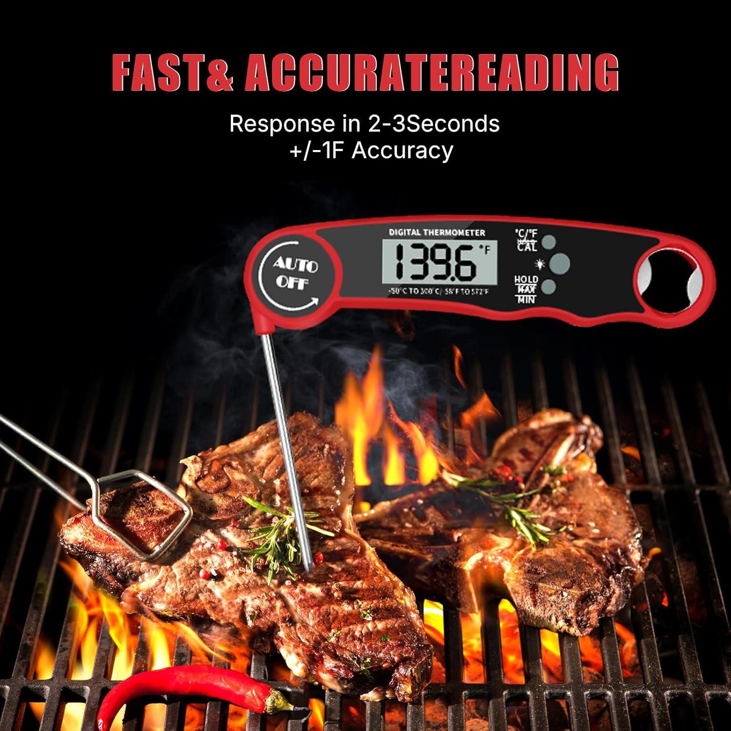 Termómetro Digital para Carne Clownya, Lectura Instantánea, Impermeable