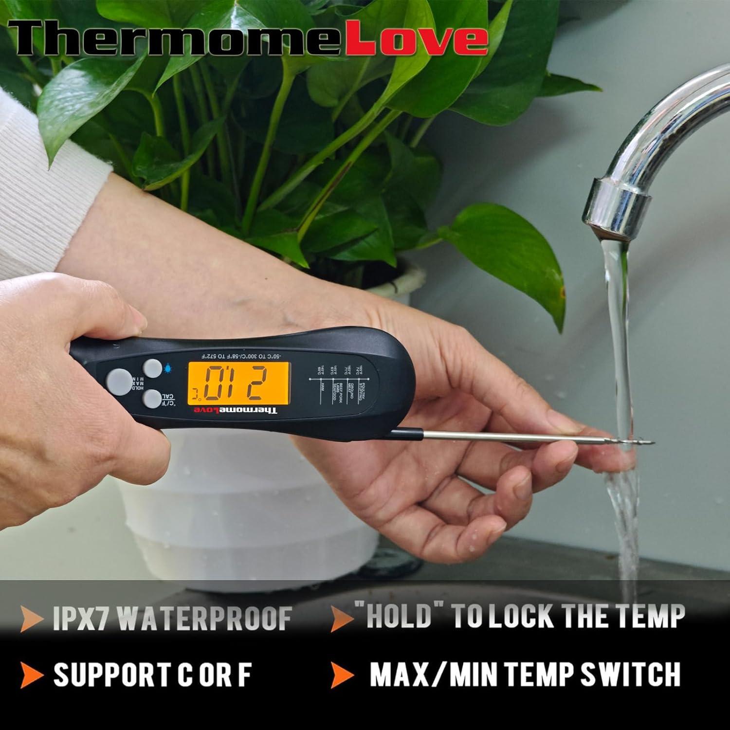 Termómetro de Carne Digital Thermomelove D1 Negro LCD Impermeable