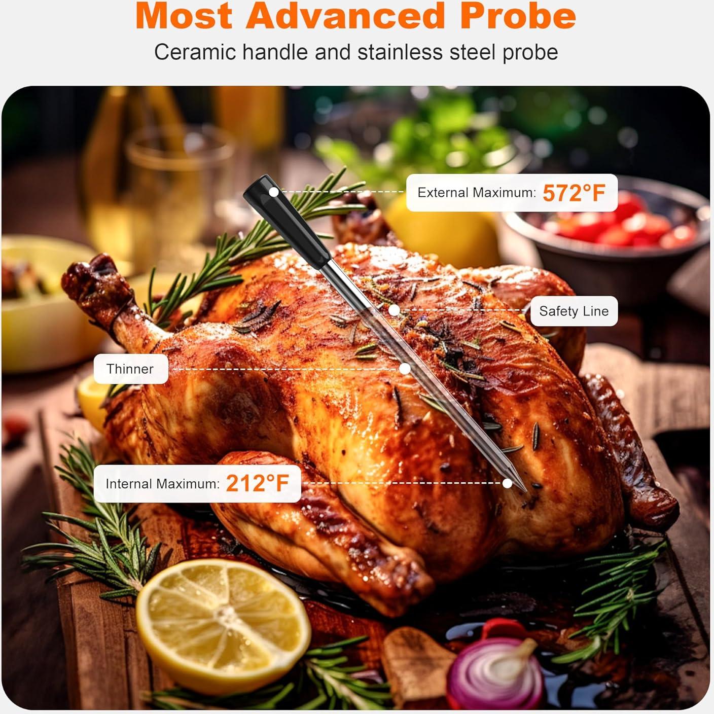 Termómetro de Carne Inalámbrico NIGOGOR FM2209 Bluetooth 5.2