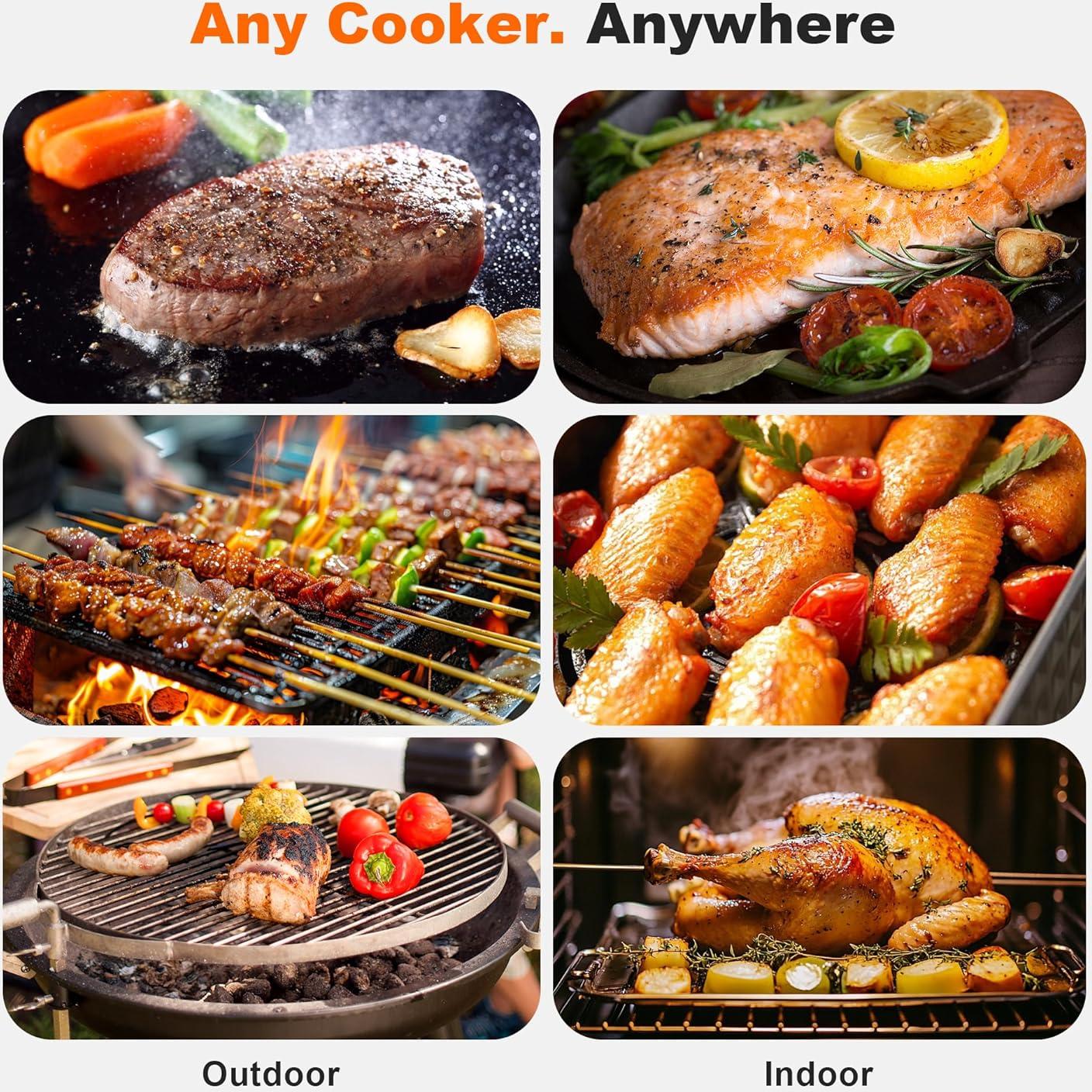 Termómetro de Carne Inalámbrico NIGOGOR FM2209 Bluetooth 5.2