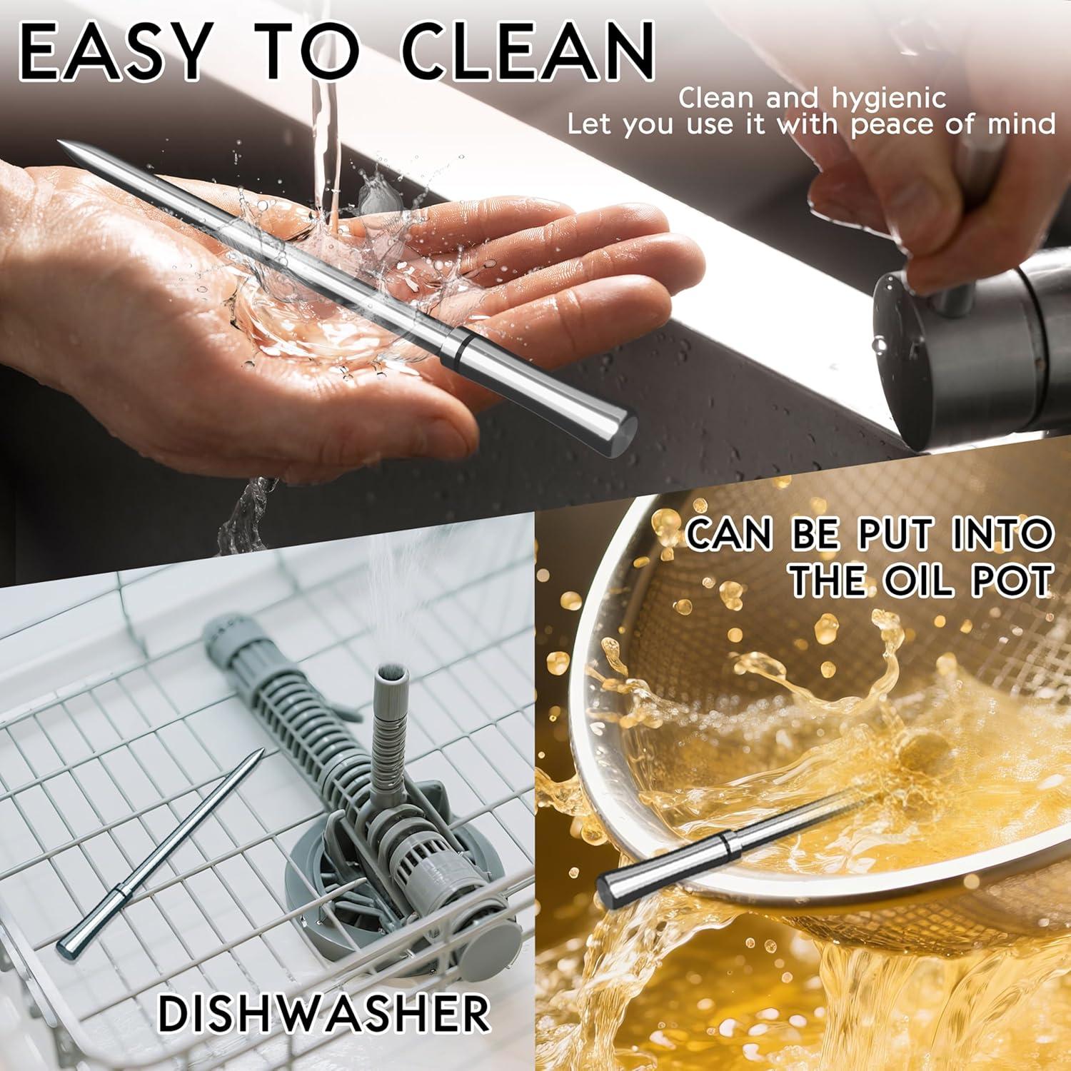 Termómetro de Carne Digital Inalámbrico Meuulty MS8E-02, 2 Piezas