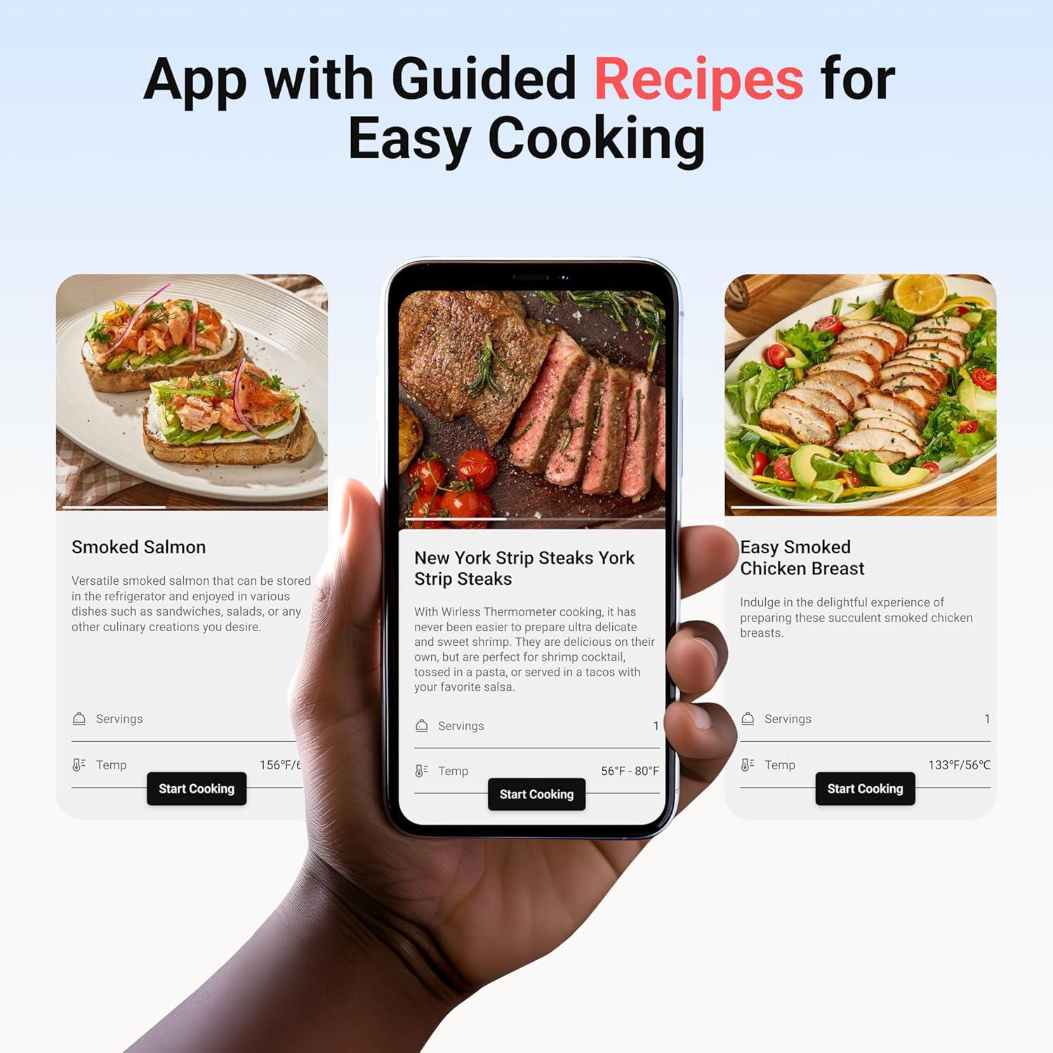 Termómetro de Carne Inalámbrico ThermoMaven WT11 con WiFi y Bluetooth