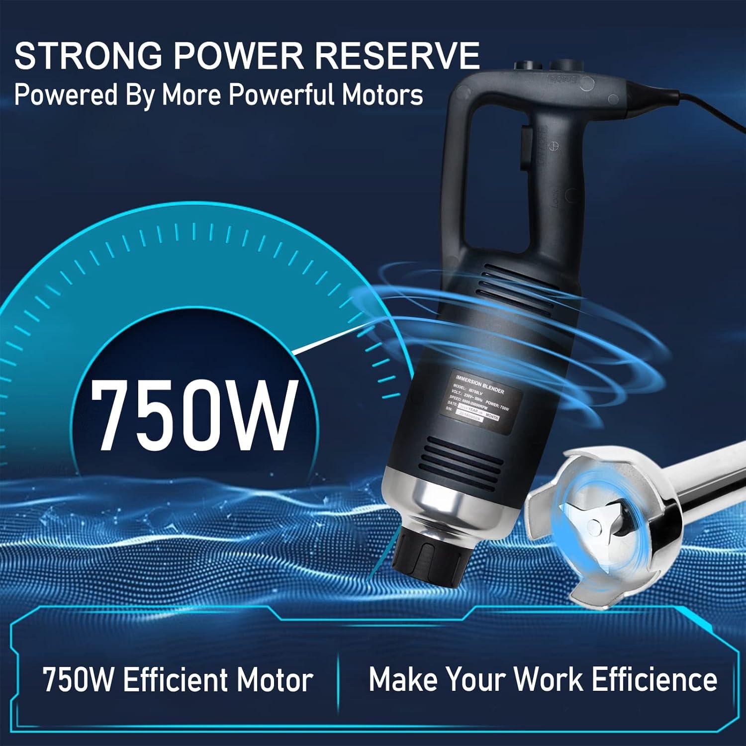 Batidora de Inmersión Li Bai 750W Acero Inoxidable 35.56cm