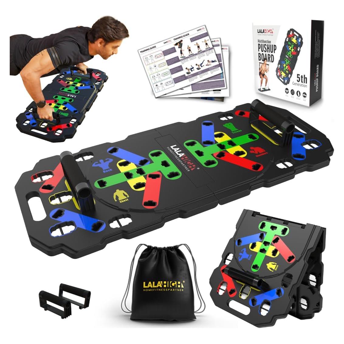 Tabla de Entrenamiento Plegable LALAHIGH para Flexiones 300kg