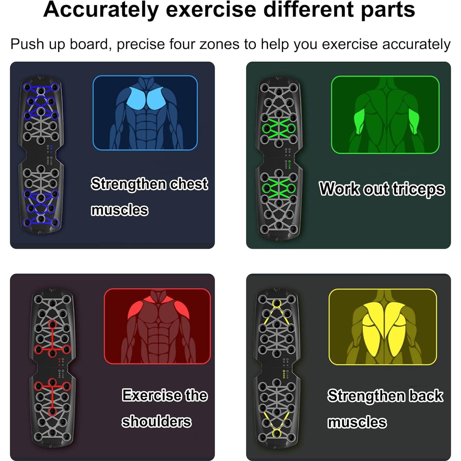 Soportes para Flexiones WAURCSY 28 en 1 Antideslizantes