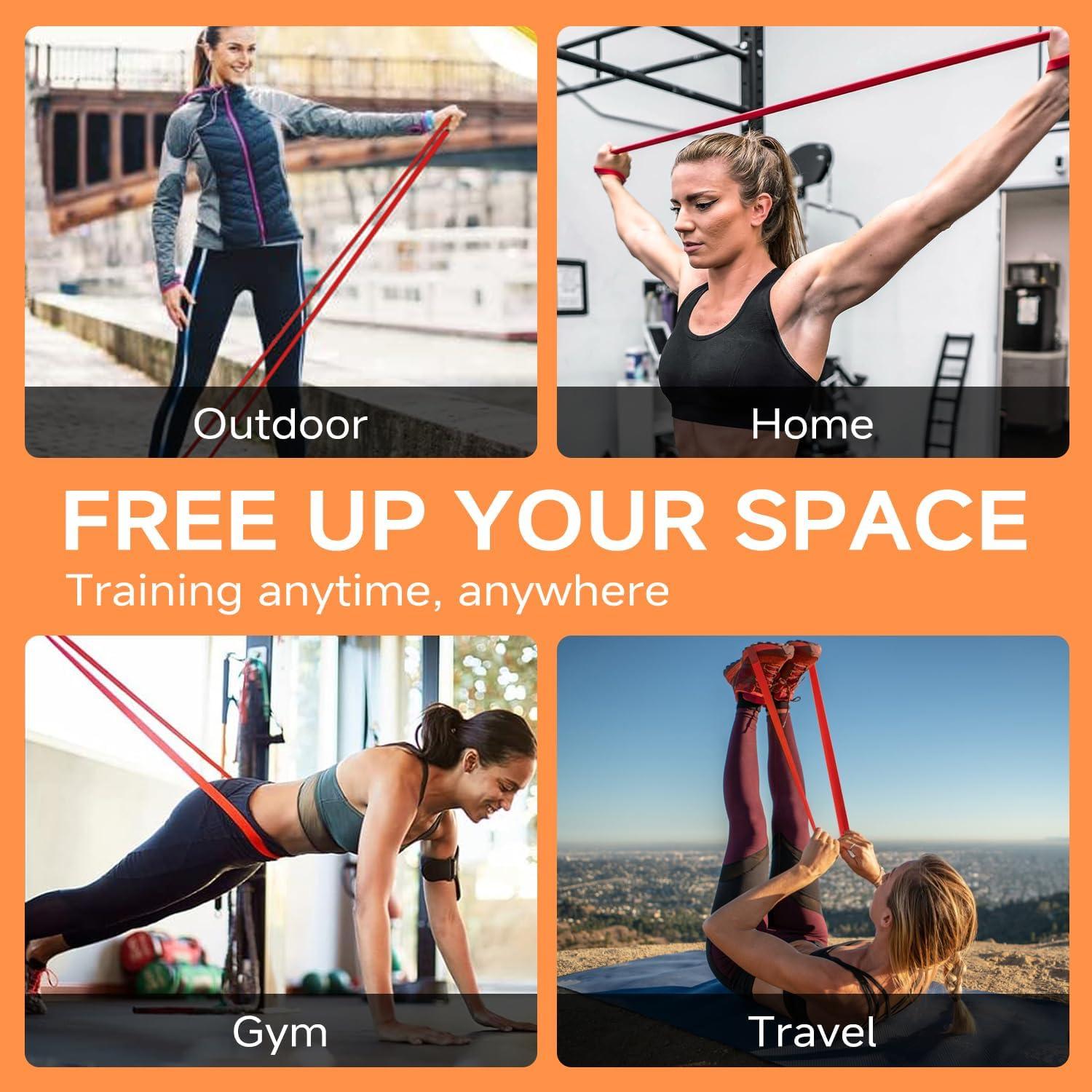 Tabla de Flexiones Lysole ABC-001 con Bandas de Resistencia