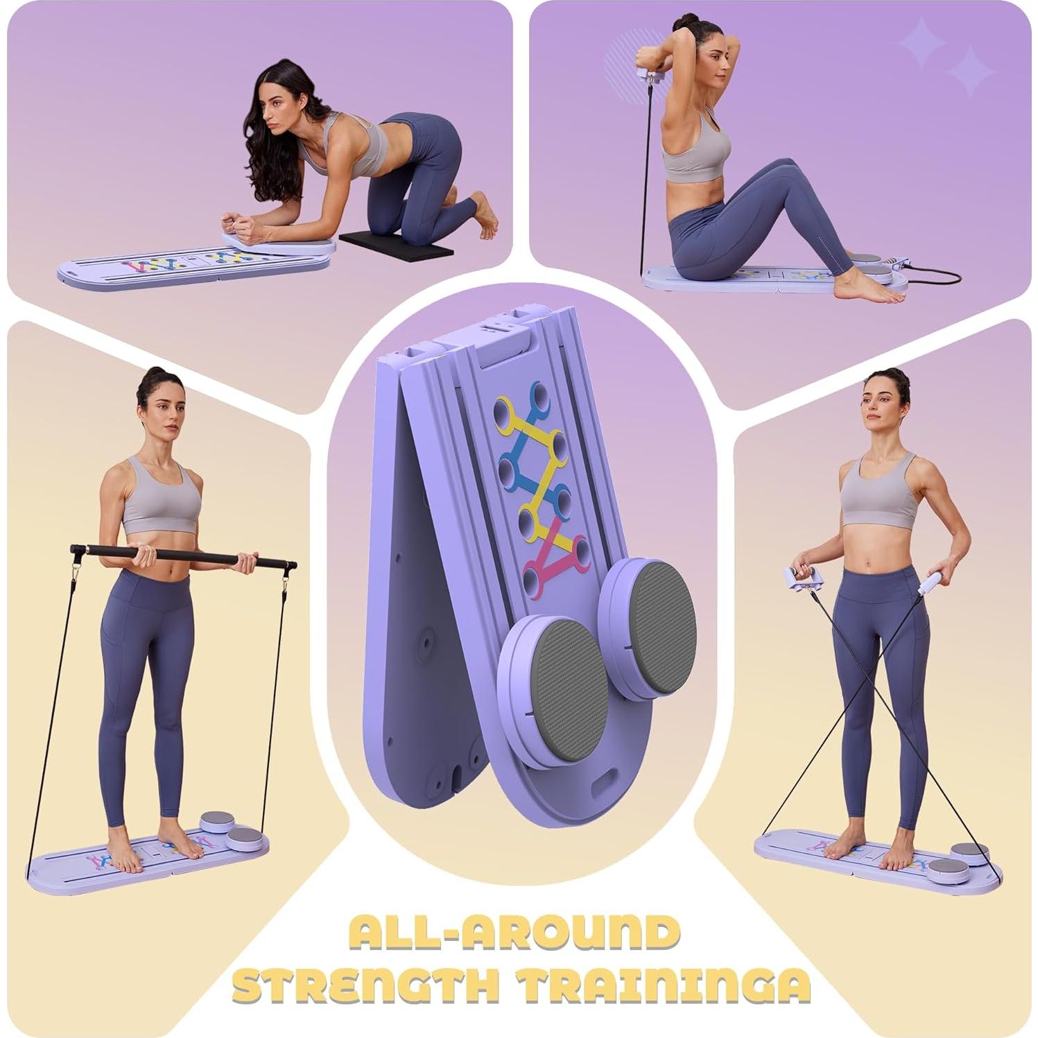 Tabla Reformer de Pilates PATRISARD Plegable y Portátil 136kg