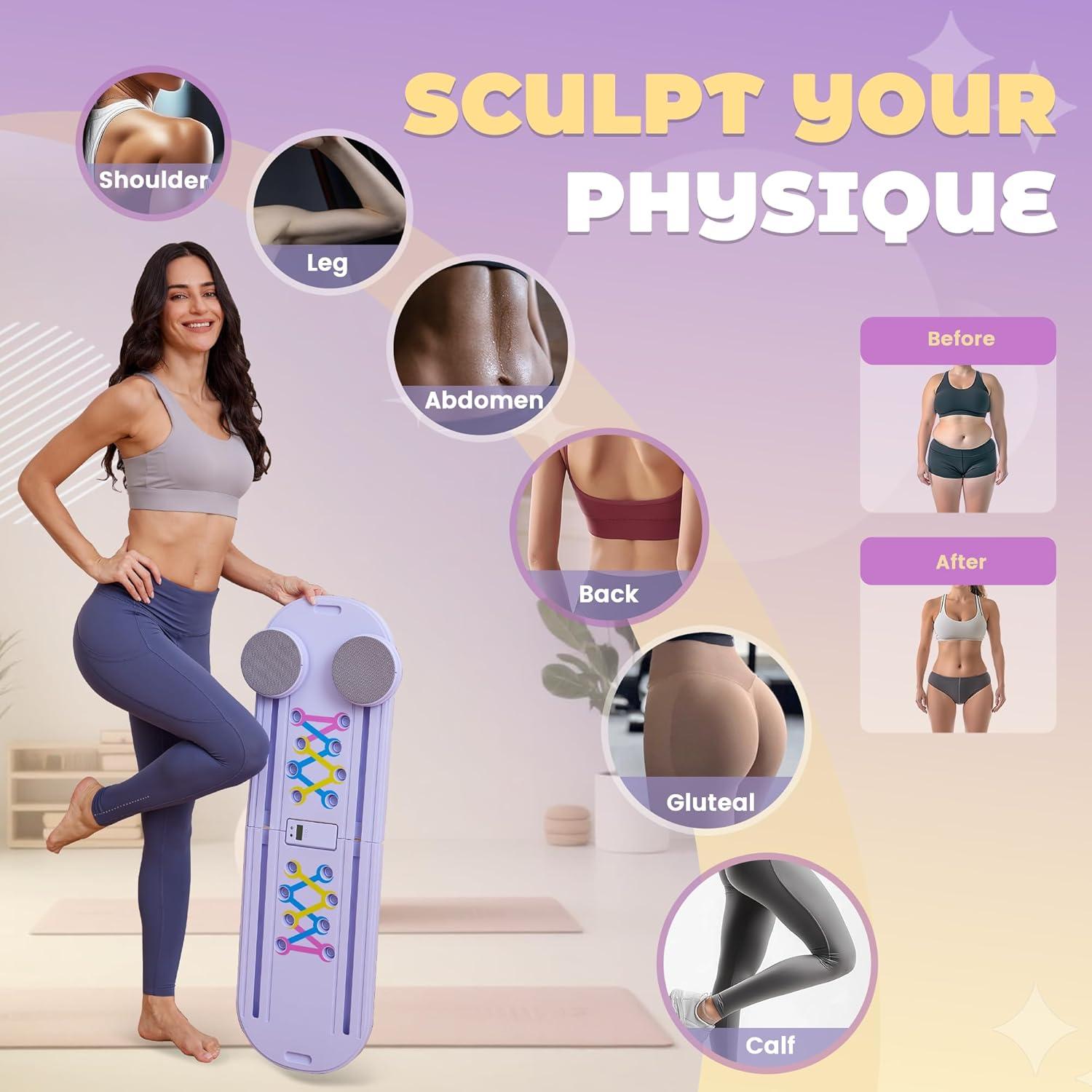 Tabla Reformer de Pilates PATRISARD Plegable y Portátil 136kg