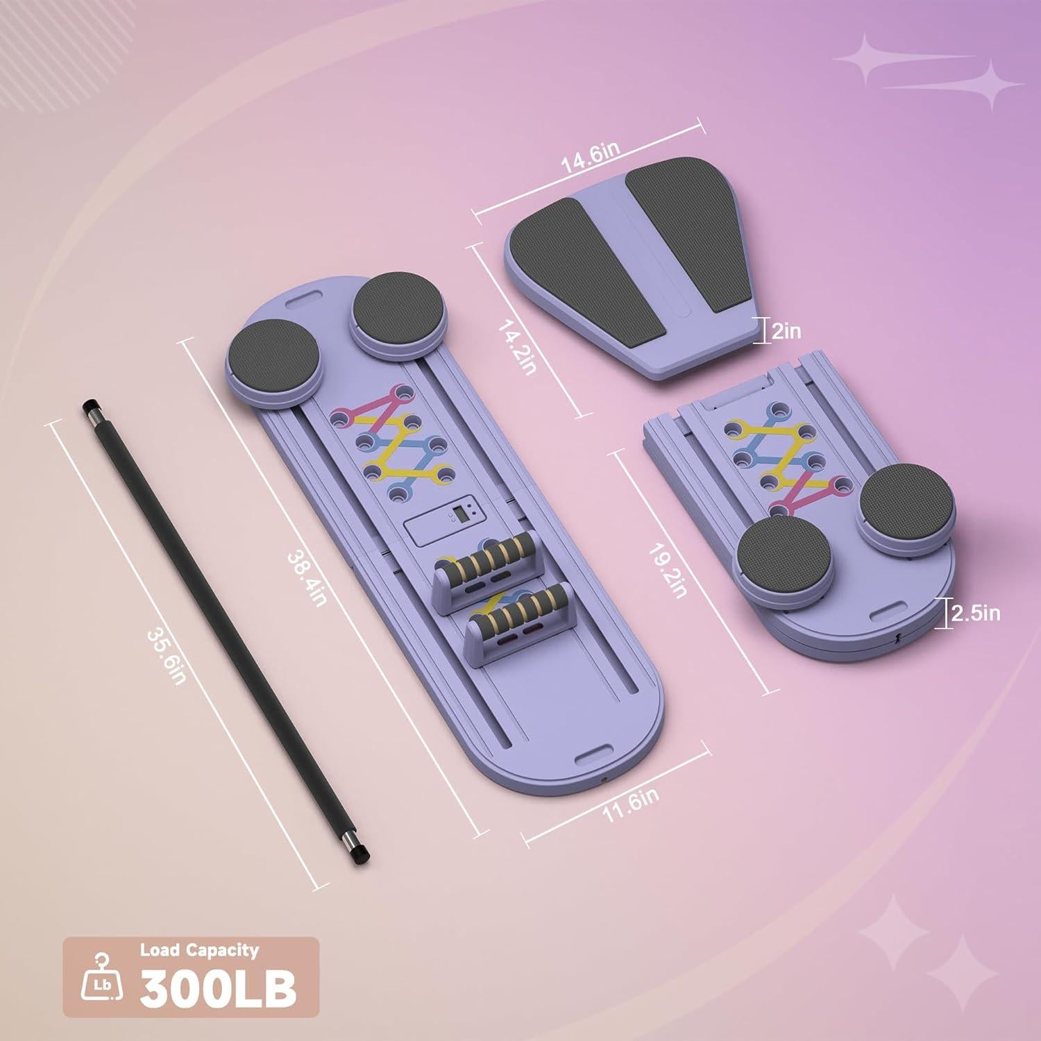 Tabla Reformer de Pilates PATRISARD Plegable y Portátil 136kg